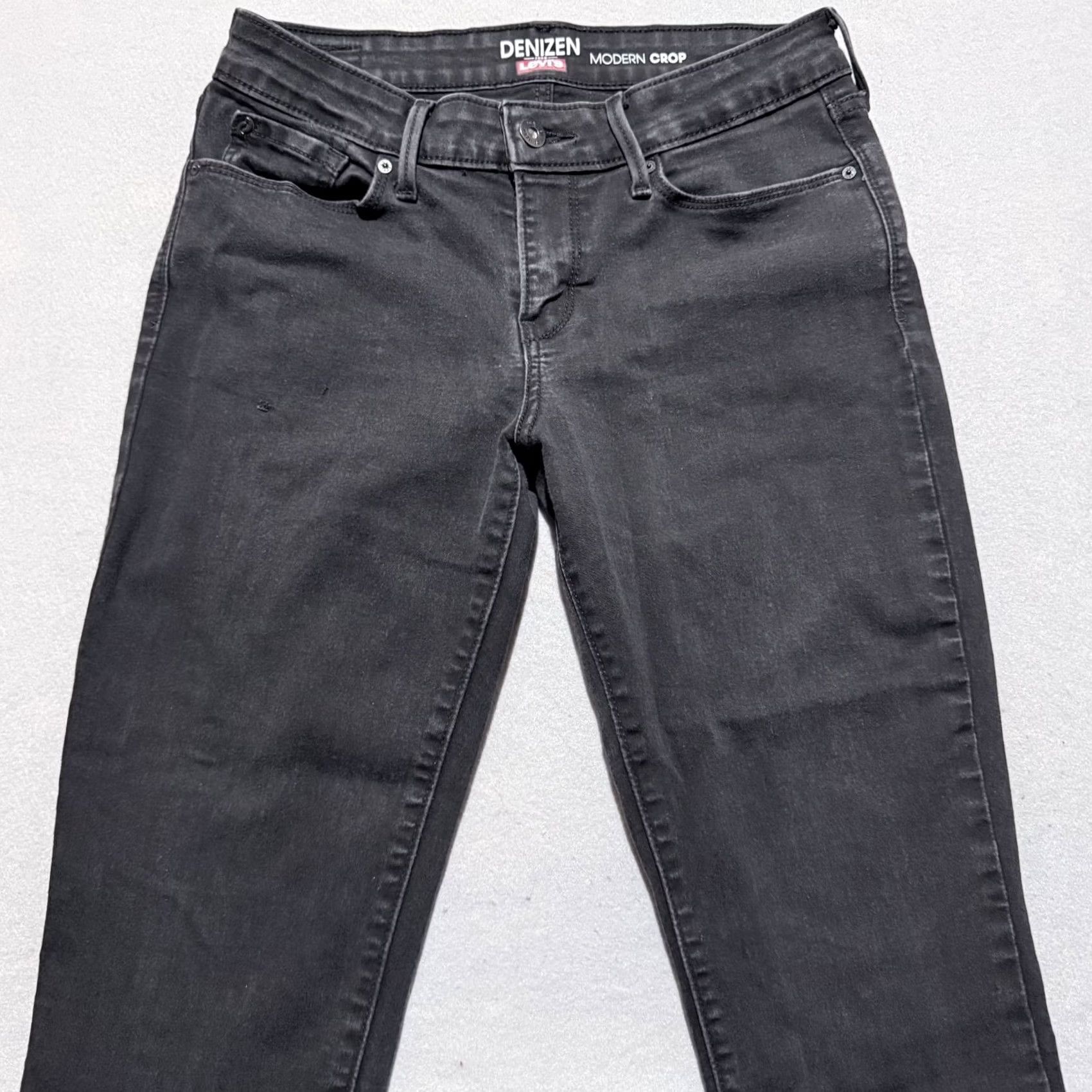 Denizen DENIZEN by Levi's Jeans Women's Black Denim Low-Rise Cropped Cuffed - 6 Size 28" / US 6 / IT 42 - 3 Thumbnail