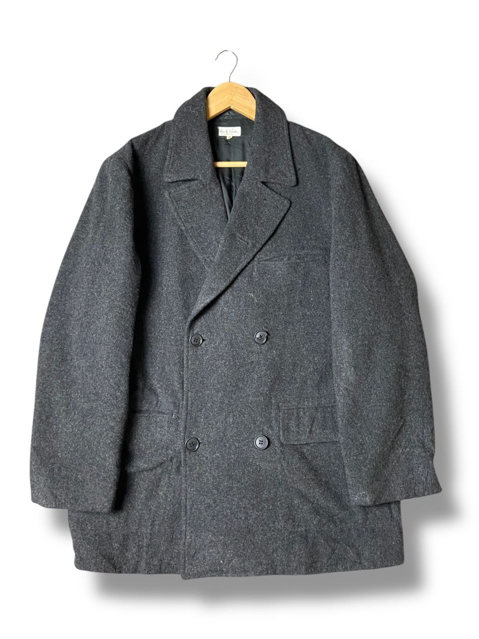 Japanese Brand × Paul Smith × Vintage Paul Smith London Double Breasted Wool Coat (121) Size US M / EU 48-50 / 2 - 1 Thumbnail