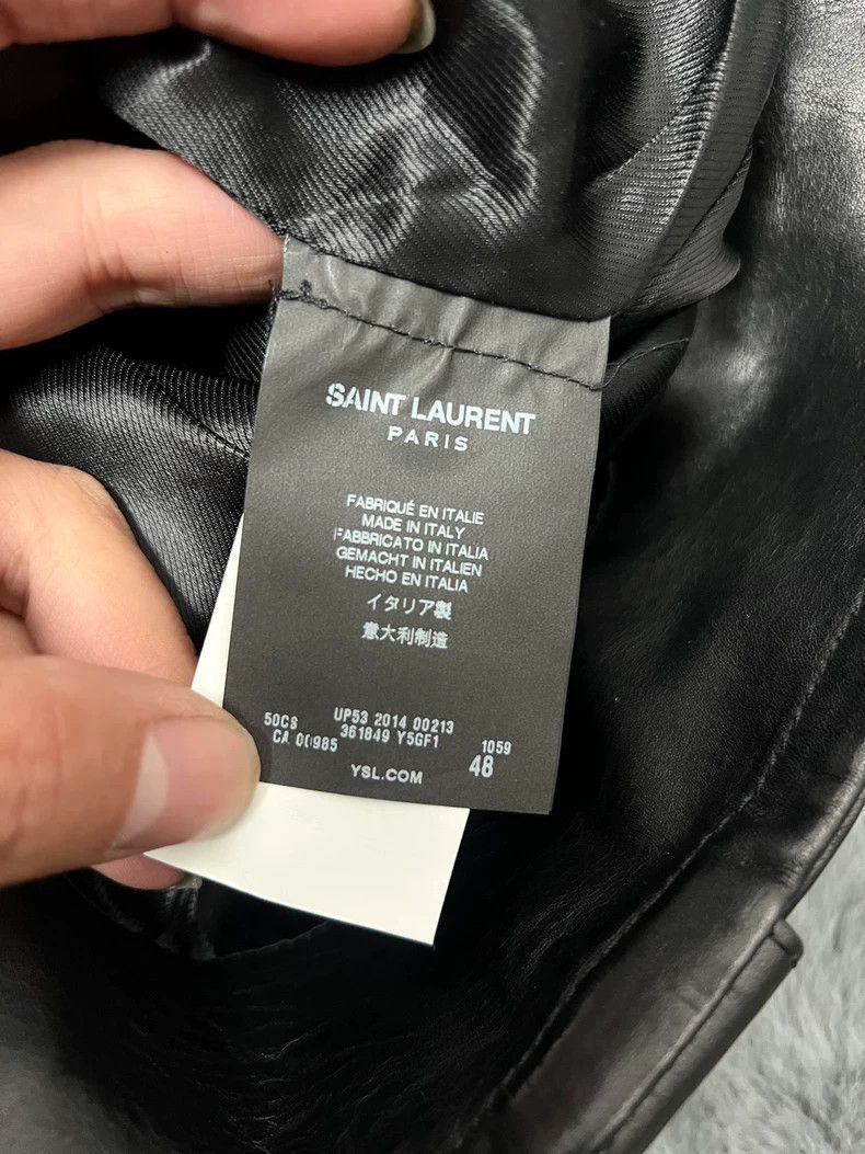 Saint Laurent Paris Saint Laurent Leopard Print Leather Jacket-2507 Size US L / EU 52-54 / 3 - 8 Thumbnail