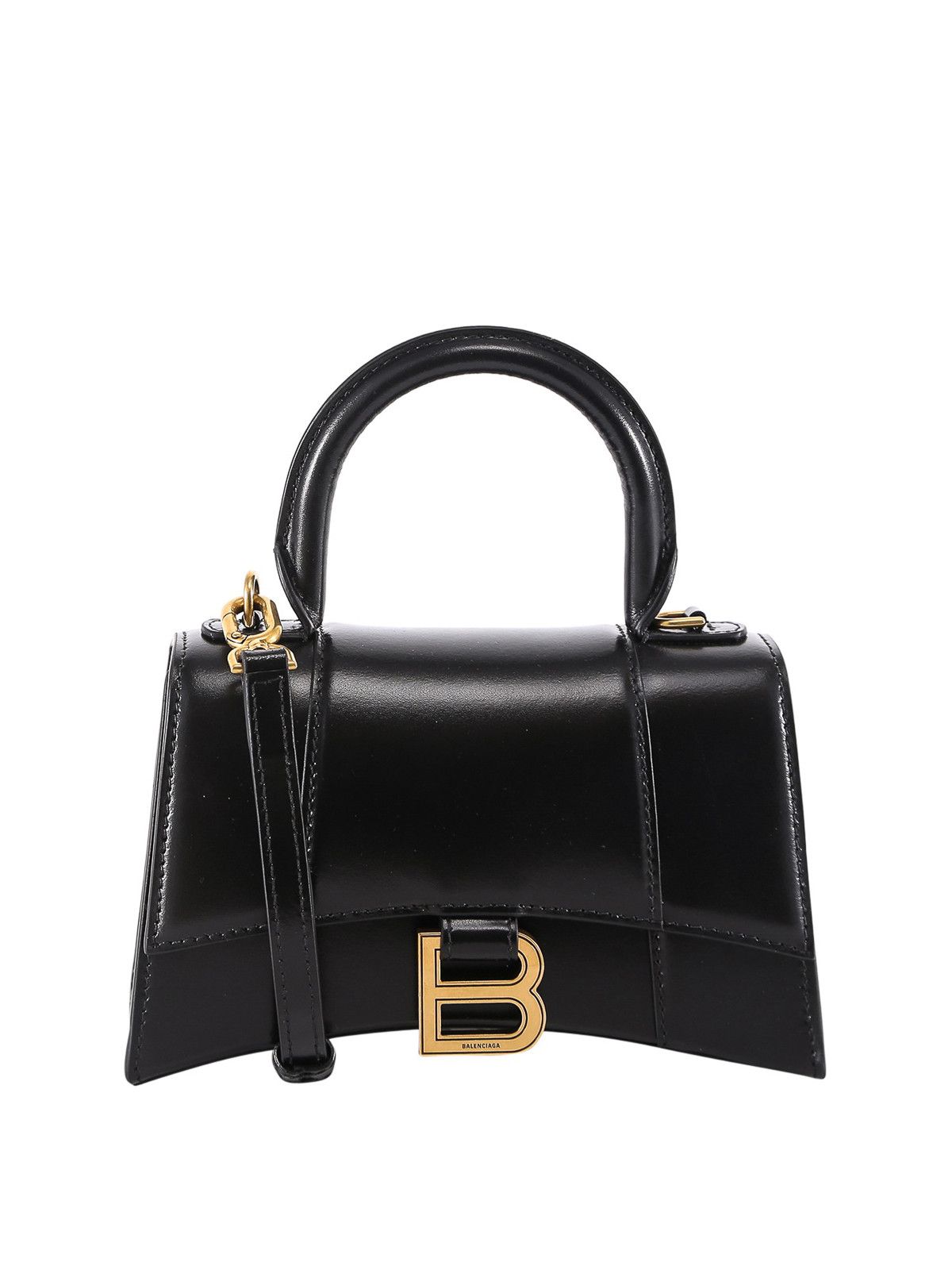 Balenciaga o1bcso1str0226 Size: OS / Hourglass XS Handbag In Black Size ONE SIZE - 1 Thumbnail
