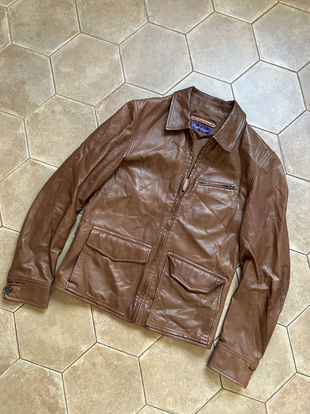 Ralph Lauren Purple Label Ralph Lauren purple label leather jacket Size US S / EU 44-46 / 1 - 2 Thumbnail