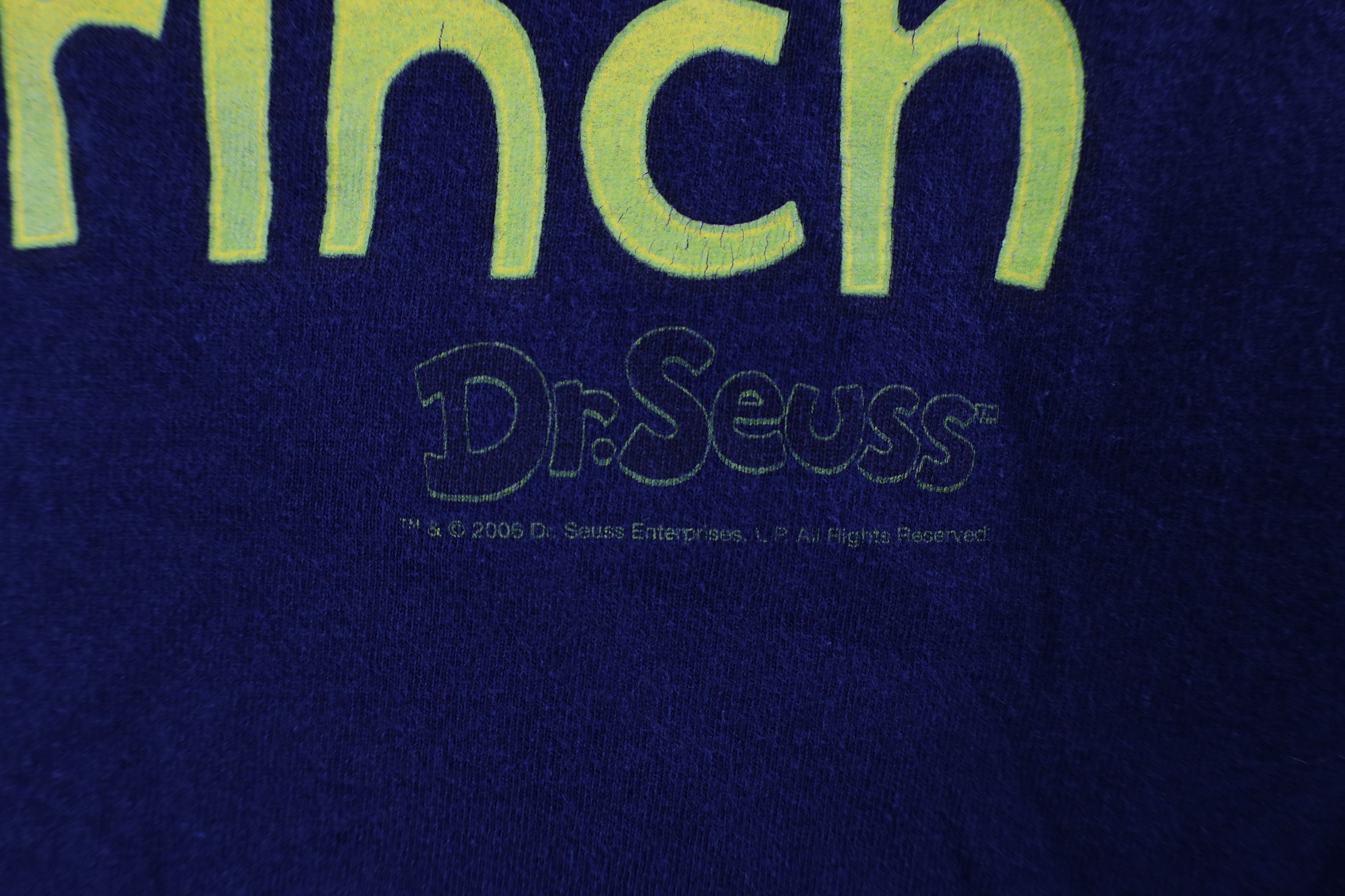 Vintage Vintage Y2K 2006 Dr Seuss Grinch Christmas T-Shirt Blue Size US XL / EU 56 / 4 - 5 Thumbnail