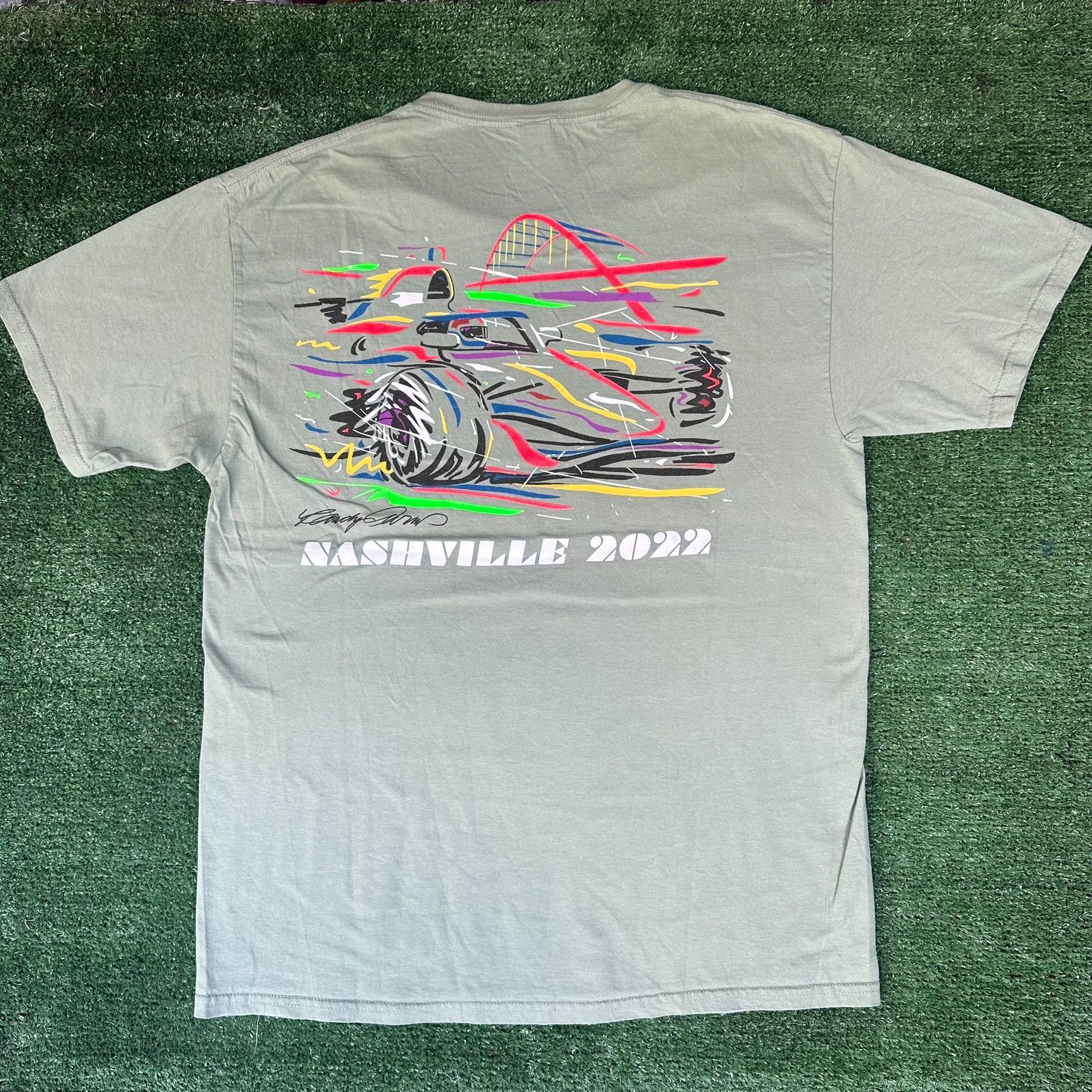 Fruit Of The Loom Nashville Music City Grand Prix 2022 Indy Car T-Shirt Abstra Size US L / EU 52-54 / 3 - 1 Thumbnail