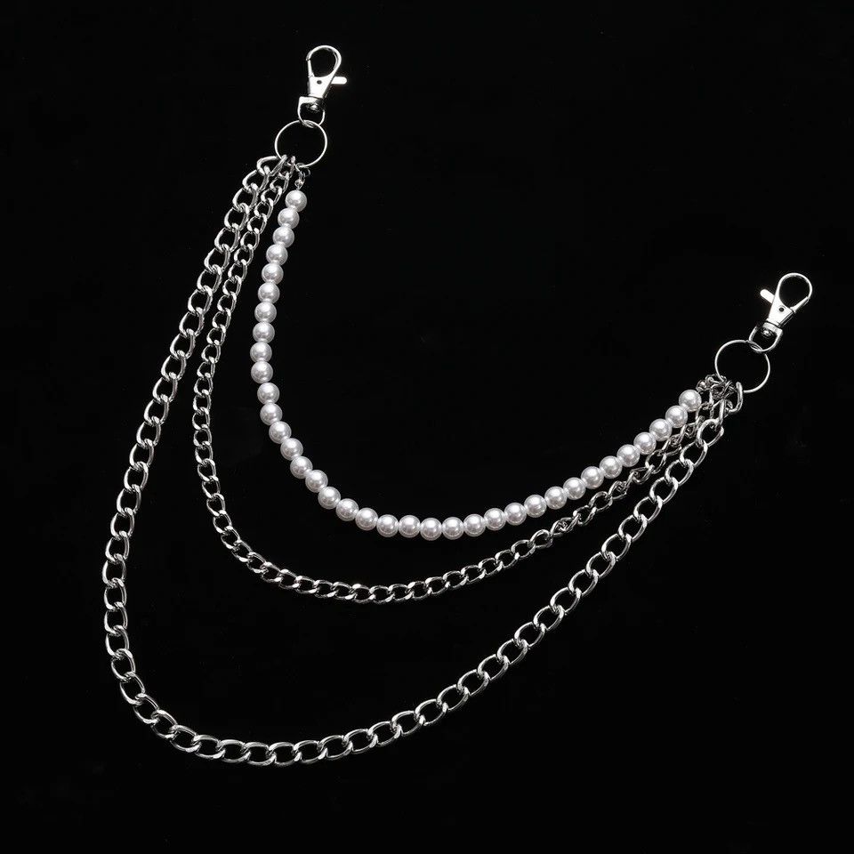 Jewelry Tassel Multi-chain Street Style Imitation Pearl Key Chains Size ONE SIZE - 2 Thumbnail