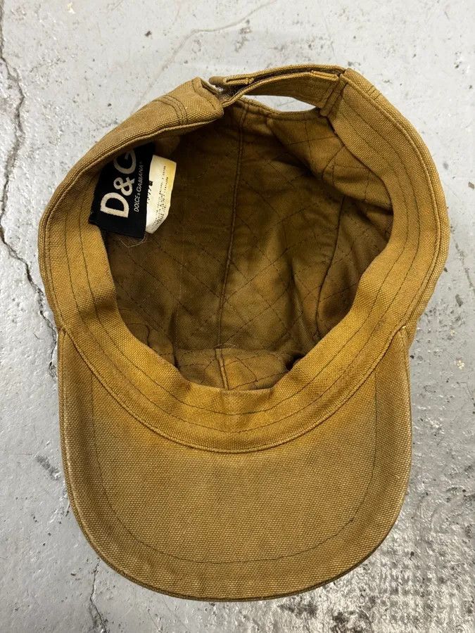 Dolce & Gabbana 2000s Dolce & Gabbana Camel Canvas Cap Size ONE SIZE - 6 Thumbnail