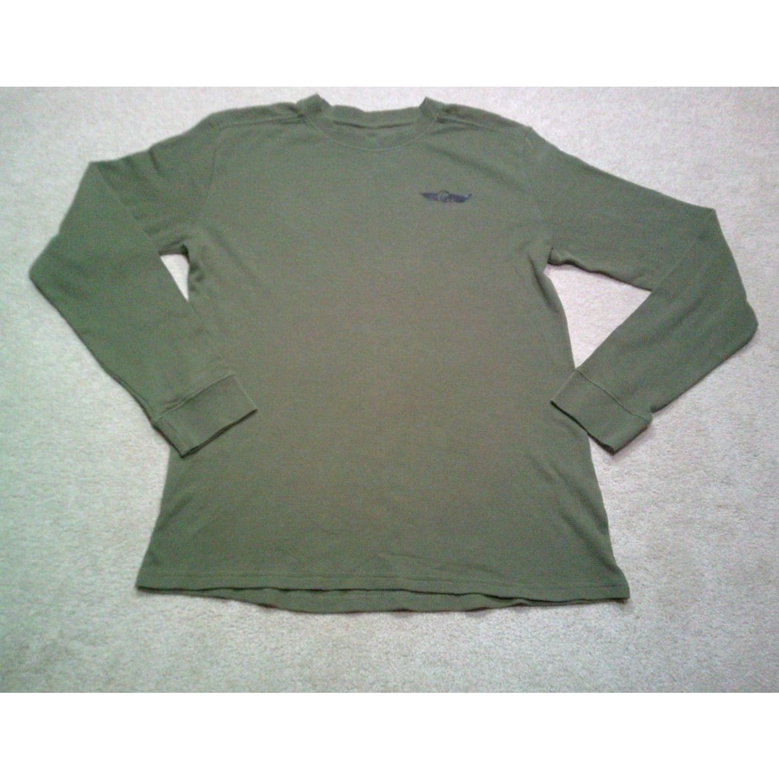 Vintage Christensen Arms Thermal Shirt Mens Medium Green Waffle Knit Shirt Mens Size US M / EU 48-50 / 2 - 2 Thumbnail