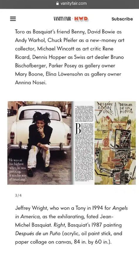 Jean-Michel Basquiat Very Rare 97s Vintage Jean Michel Basquiat Art All Overprint Size US M / EU 48-50 / 2 - 8 Thumbnail