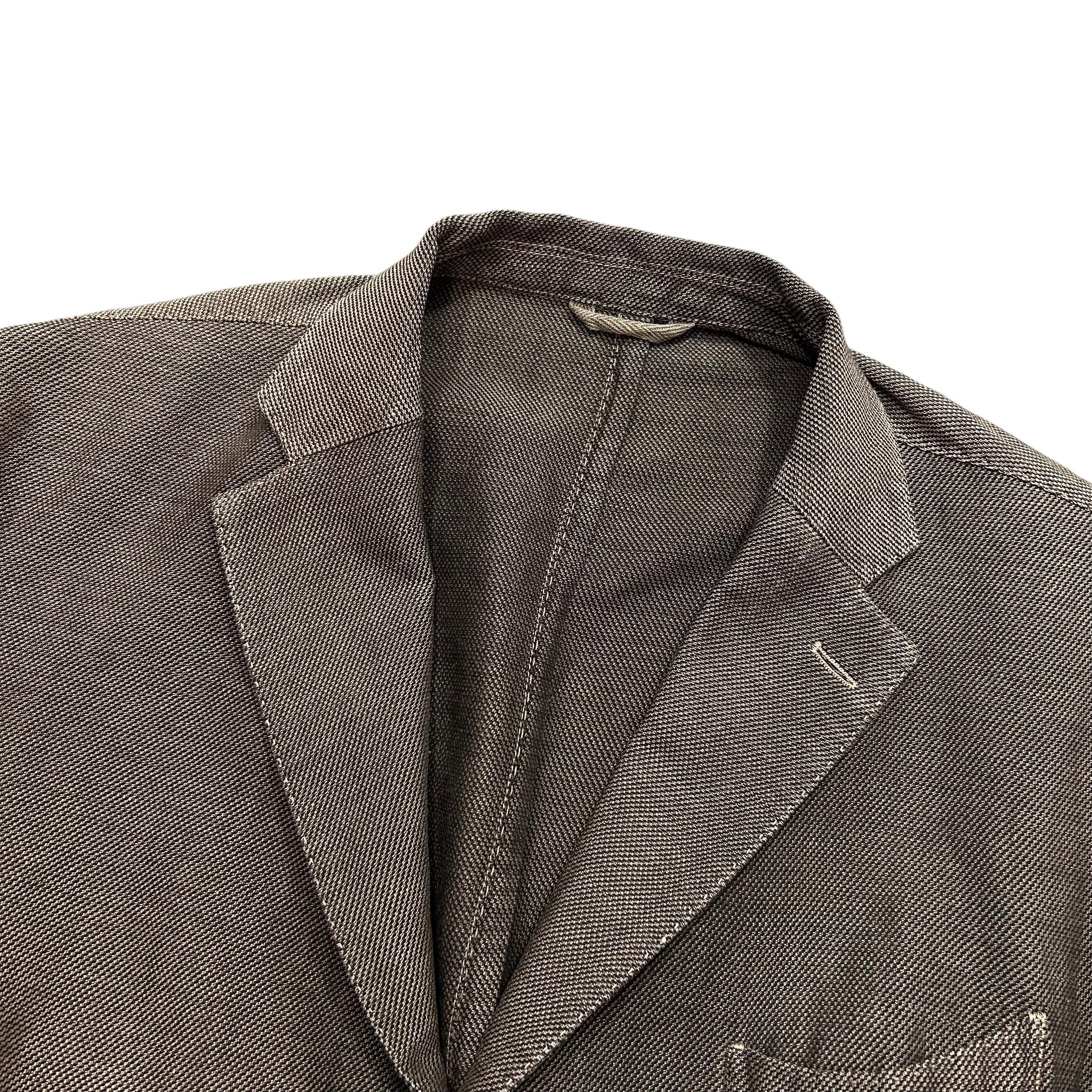 L.B.M. 1911 × Luigi Bianchi LBM 1911 Brown Linen Cotton Blazer Jacket Sport Coat 54 Size 44R - 6 Thumbnail