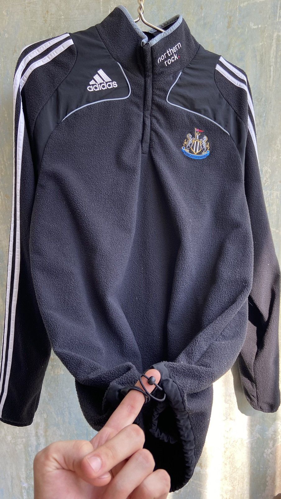 Adidas × Vintage Vintage Adidas Newcastle United Fleece Sweater Size US L / EU 52-54 / 3 - 7 Thumbnail