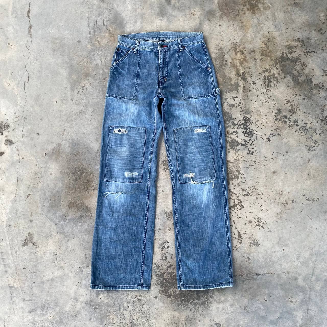 Polo Ralph Lauren × RRL Ralph Lauren VINTAGE POLO RALPH LAUREN DOUBLE KNEE CARPENTER DISTRESSED Size US 28 / EU 44 - 6 Thumbnail
