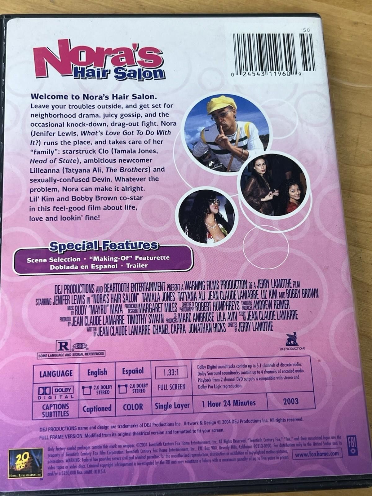 Other Noras Hair Salon DVD Full Screen Jenifer Lewis Tamala Jones Size ONE SIZE - 6 Thumbnail