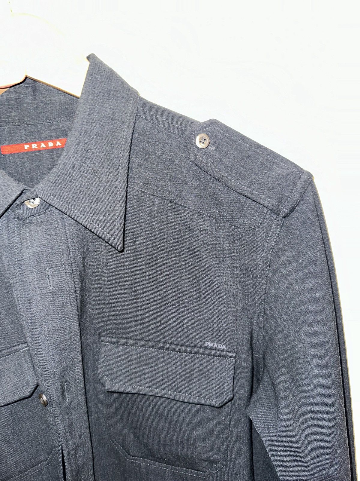 Prada PRADA PURE WOOL SHIRT SIZE M Size US M / EU 48-50 / 2 - 7 Thumbnail