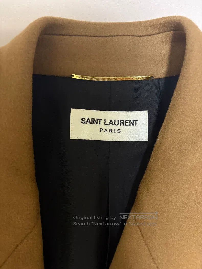 Saint Laurent Paris Saint Laurent Paris Gold Brown Wool Jacket Size US XXS / EU 40 - 4 Thumbnail