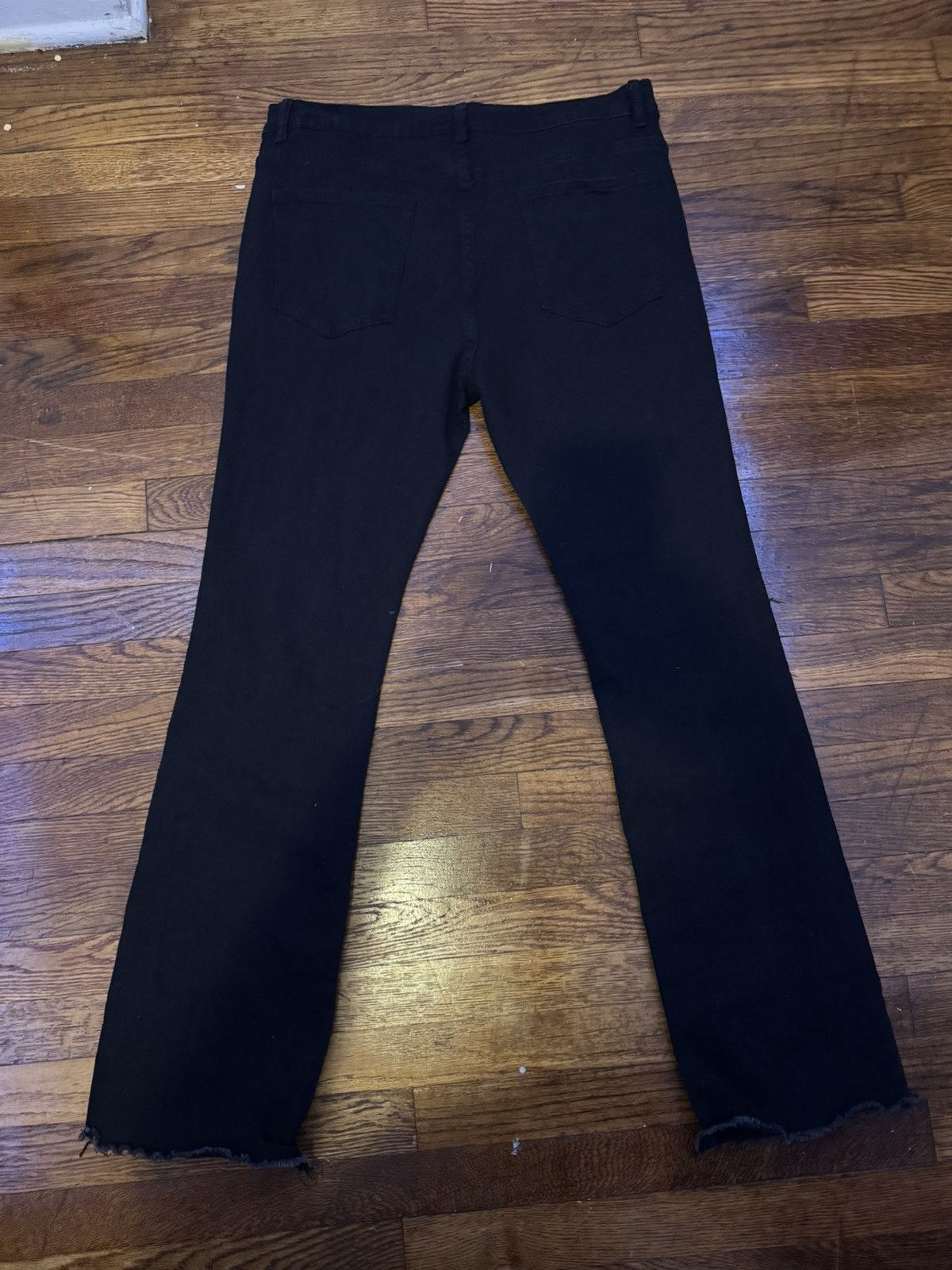 Other Black Stacked Jeans Size US 36 / EU 52 - 2 Thumbnail