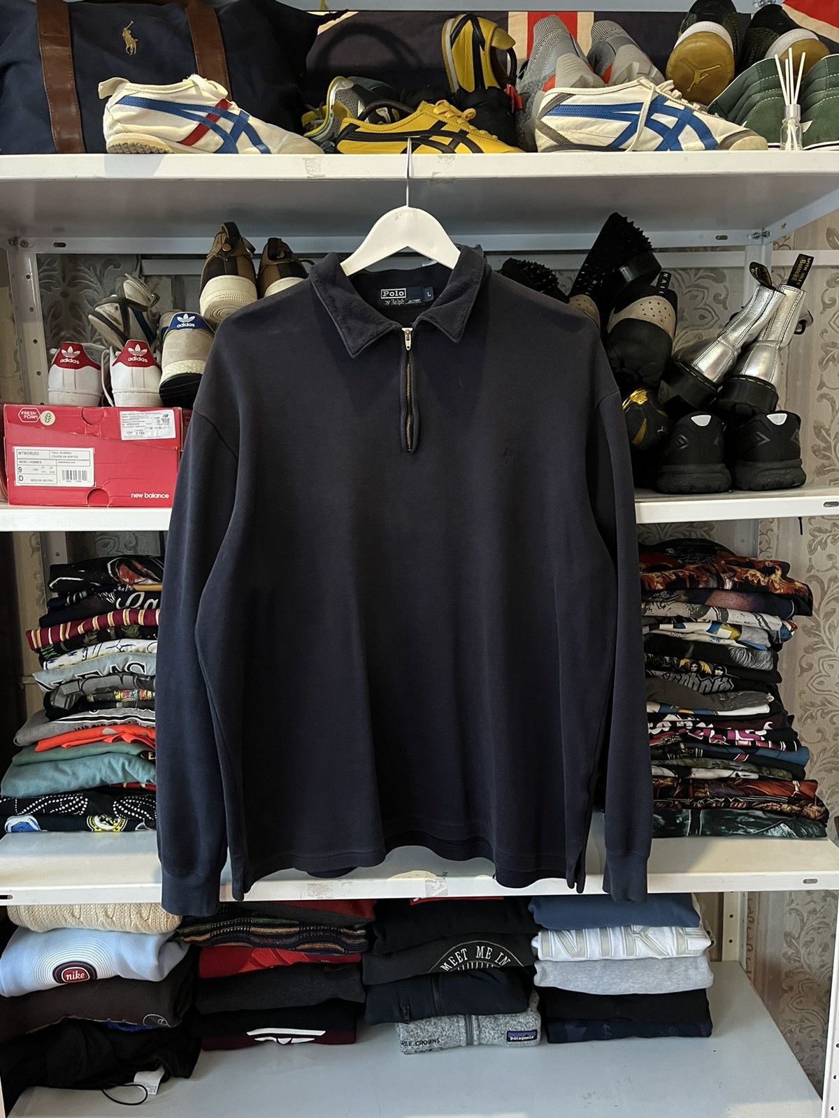Polo Ralph Lauren Vintage Polo Ralph Lauren Distressed Sweatshirt Y2K Rare Size US L / EU 52-54 / 3 - 1 Thumbnail
