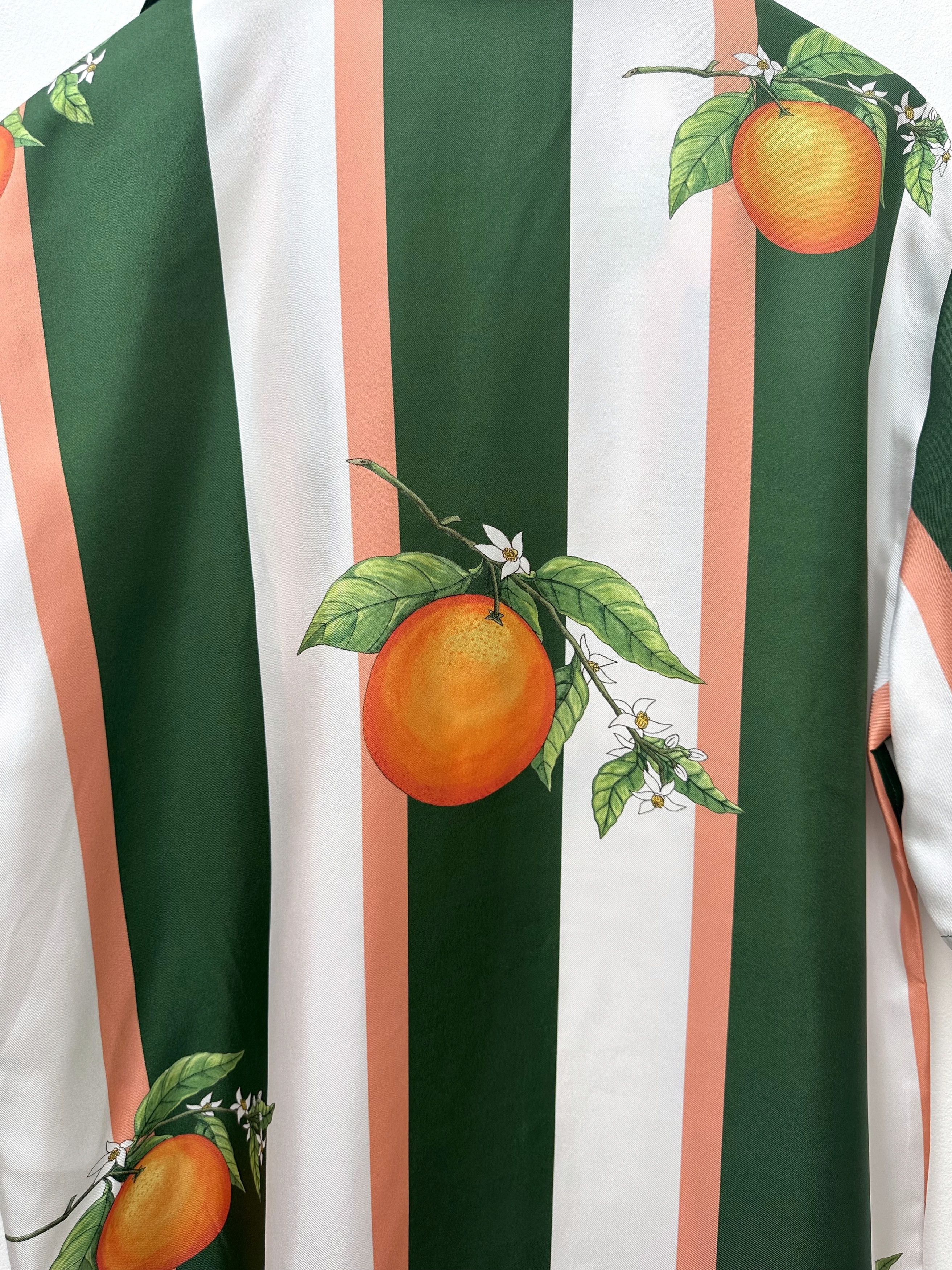Casablanca Maxfield Exclusive (2019 Archive) Orange Stripe Silk Shirt Size US S / EU 44-46 / 1 - 5 Thumbnail