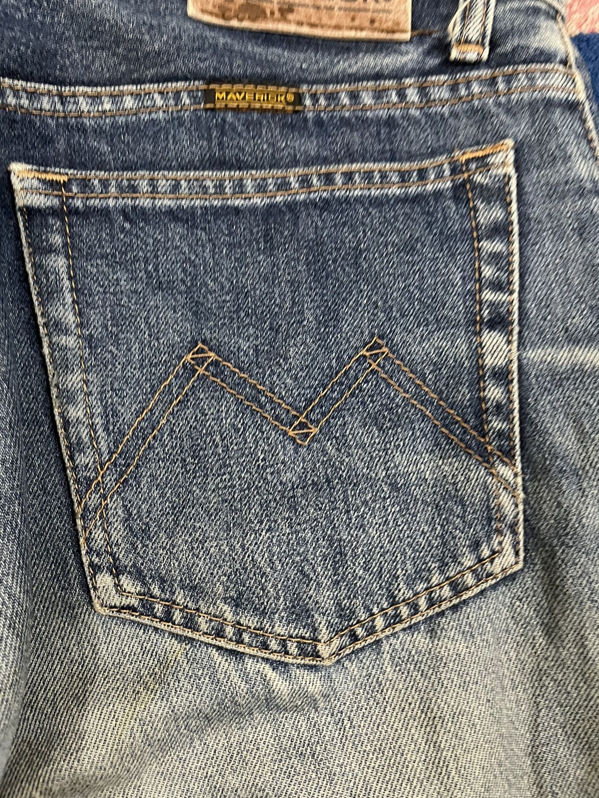 Le Grande Bleu (L.G.B.) Vintage Maverick Baggy Distressed Denim Size US 33 - 9 Thumbnail