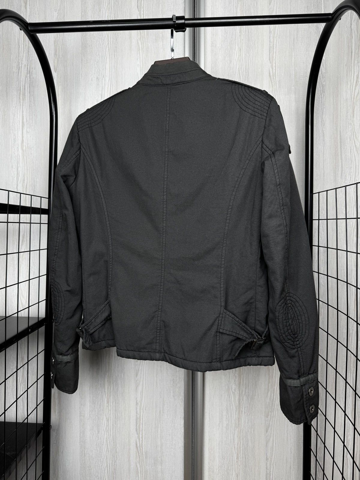 Emporio Armani Emporio Armani grey cotton military utility bomber jacket Size XL / US 12-14 / IT 48-50 - 8 Thumbnail