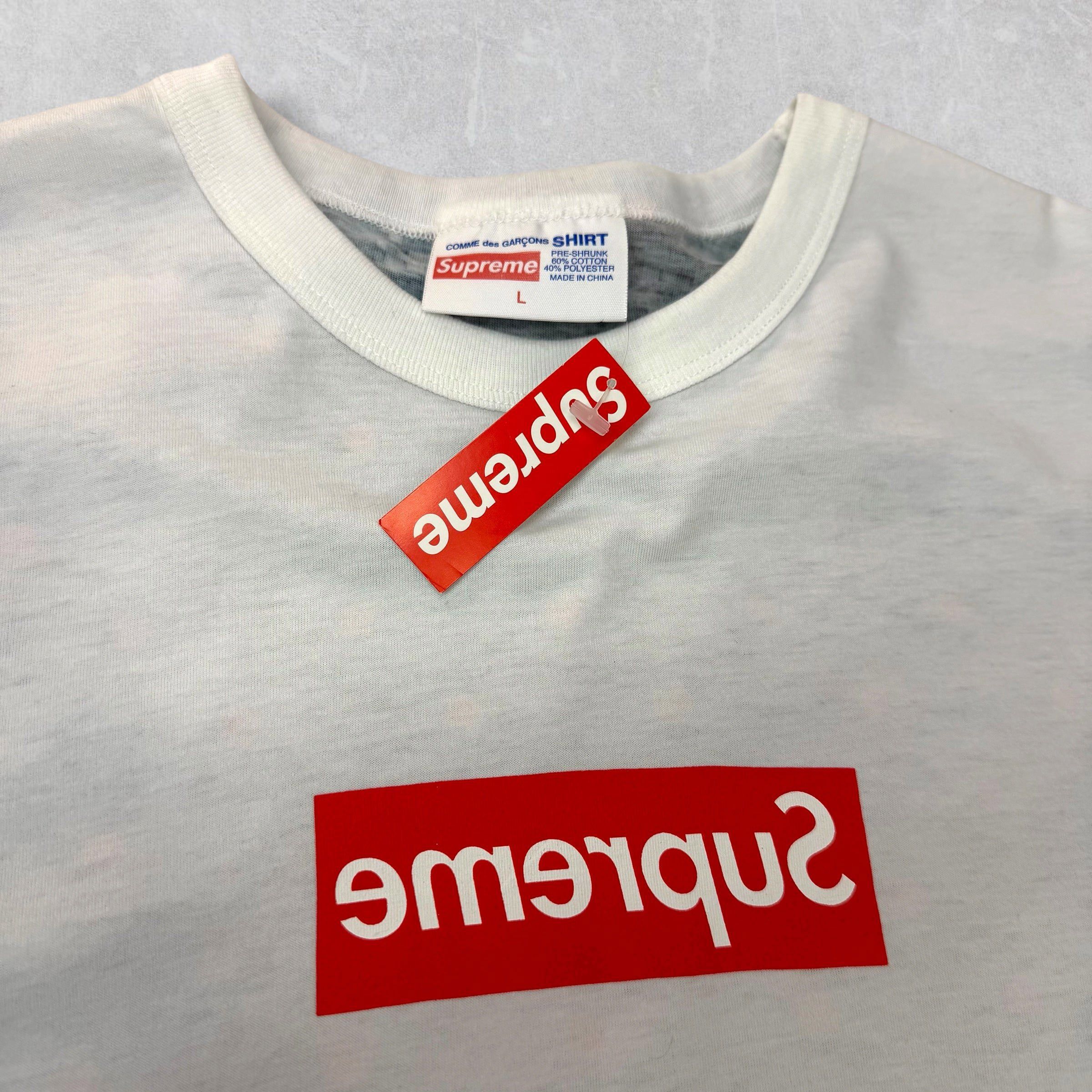 Comme des Garcons × Supreme Supreme CDG Polka Dot Digi Camo Box Logo Tee L Size US L / EU 52-54 / 3 - 3 Thumbnail