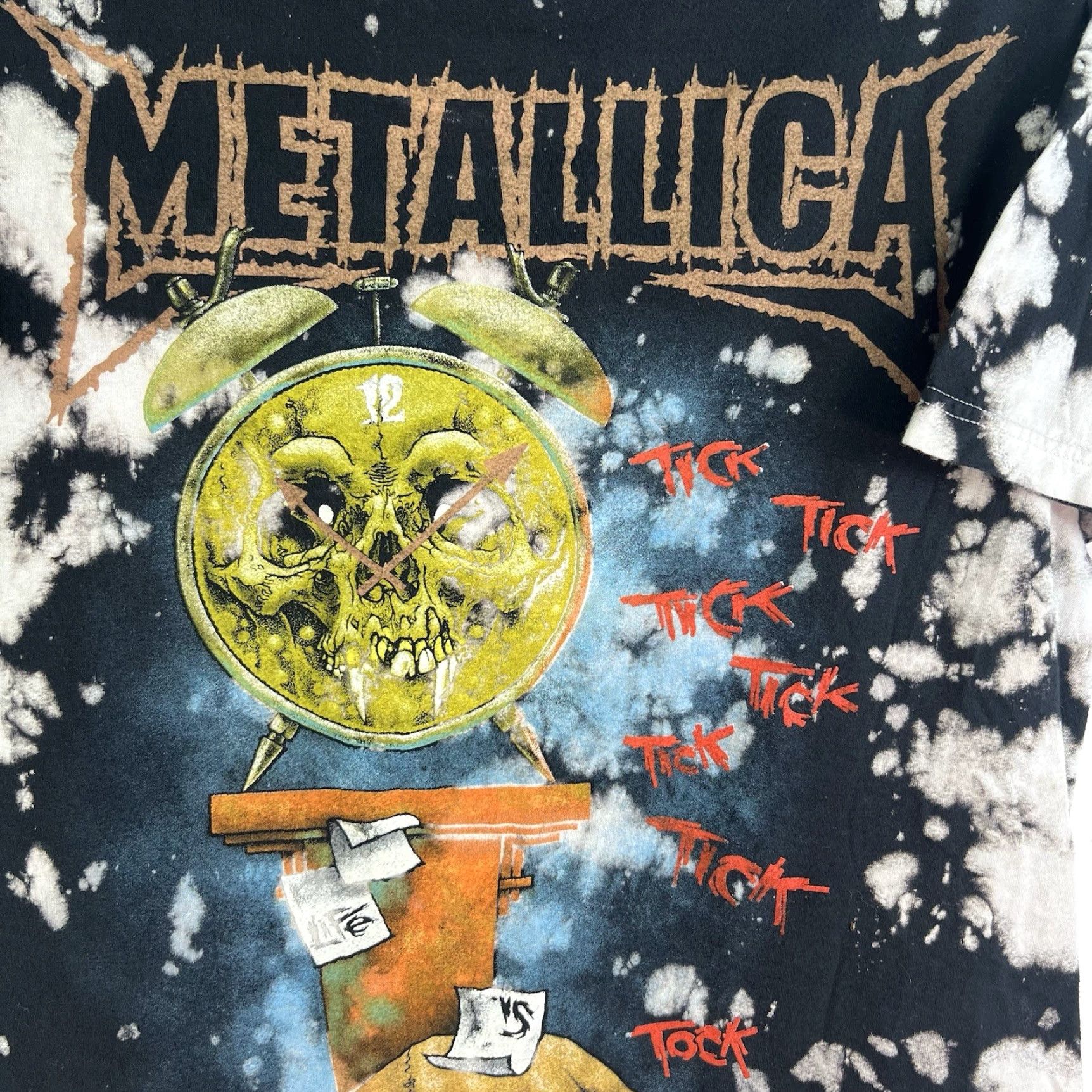 Bravado VINTAGE Metallica Bravado 2015 Death is Pain Tick Tock Shirt SZ M Heavy Metal Tie Dye Size US M / EU 48-50 / 2 - 3 Thumbnail