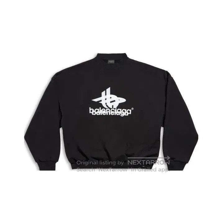 Balenciaga Balenciaga Men's Black Graphic Sweatshirt. Size US L / EU 52-54 / 3 - 1 Thumbnail