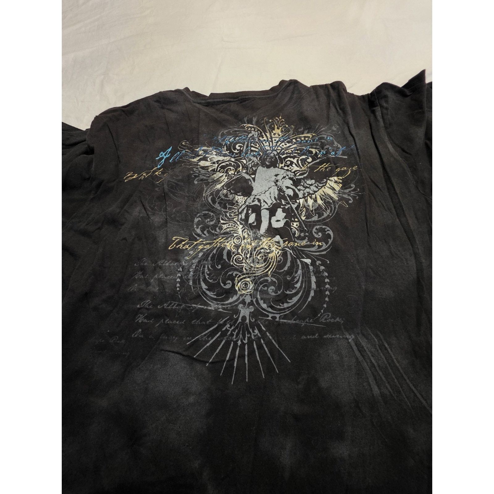 Other Y2k Black Men's Size Large V-neck Short Sleeve T-Shirt Size US L / EU 52-54 / 3 - 3 Thumbnail