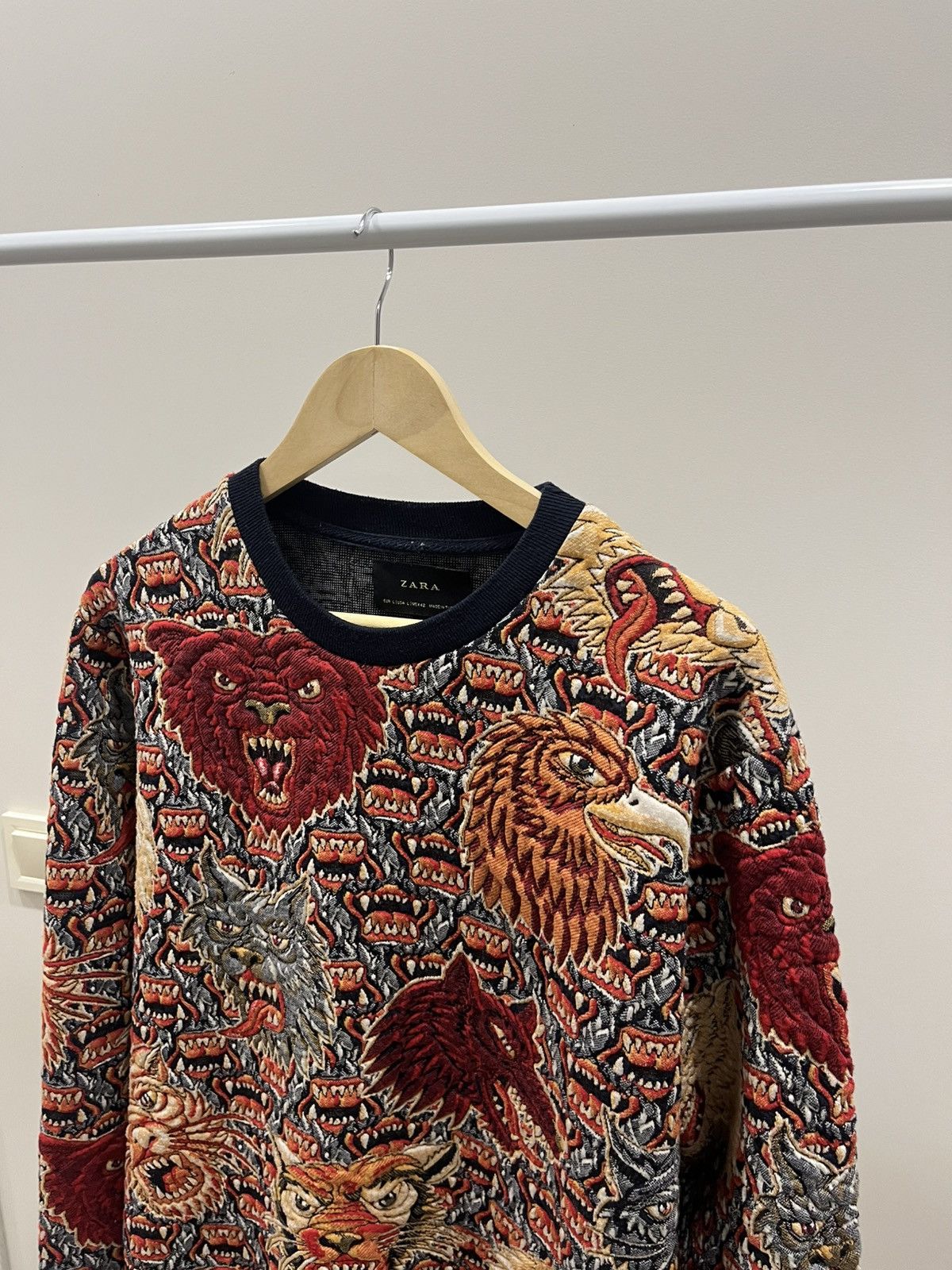 Zara RARE ZARA MAN 🔥Multicolour Animal Print Sweater Size US L / EU 52-54 / 3 - 2 Thumbnail