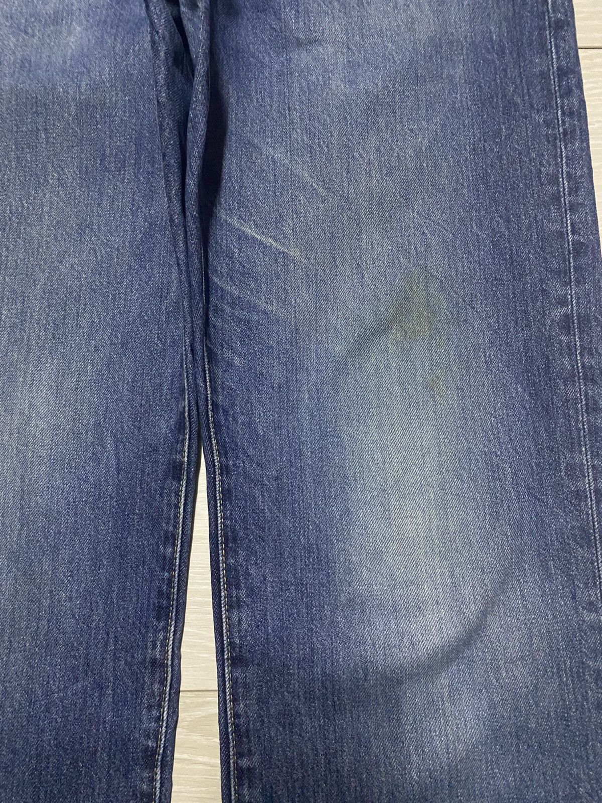 Uniqlo Vintage Japanese Brand Uniqlo Blue Wash Distressed Slim Jean Size US 33 - 7 Thumbnail
