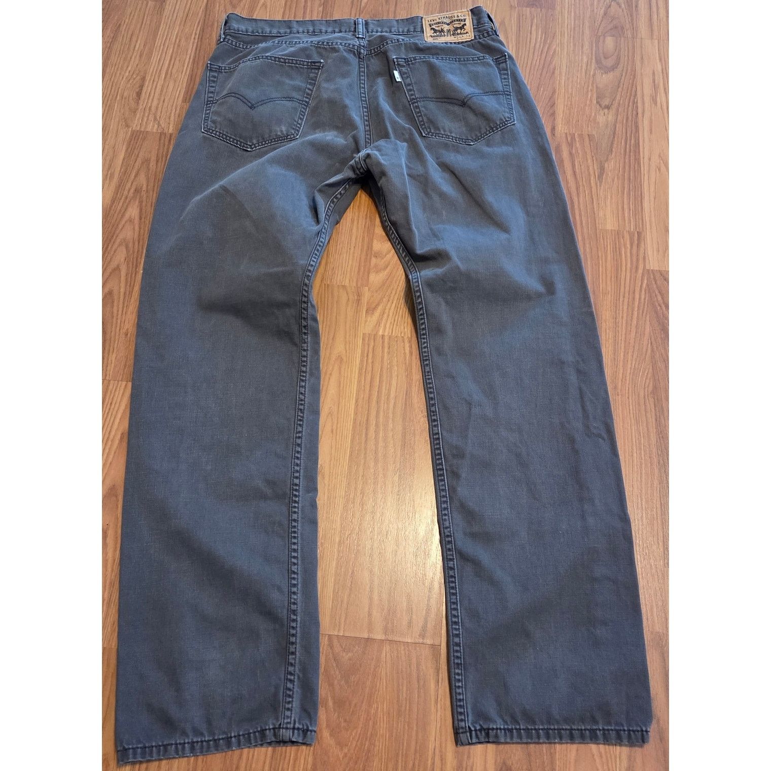 Levi's Levi's 505 Regular Fit Grey Denim Jeans - 36x34 Size US 36 / EU 52 - 4 Thumbnail