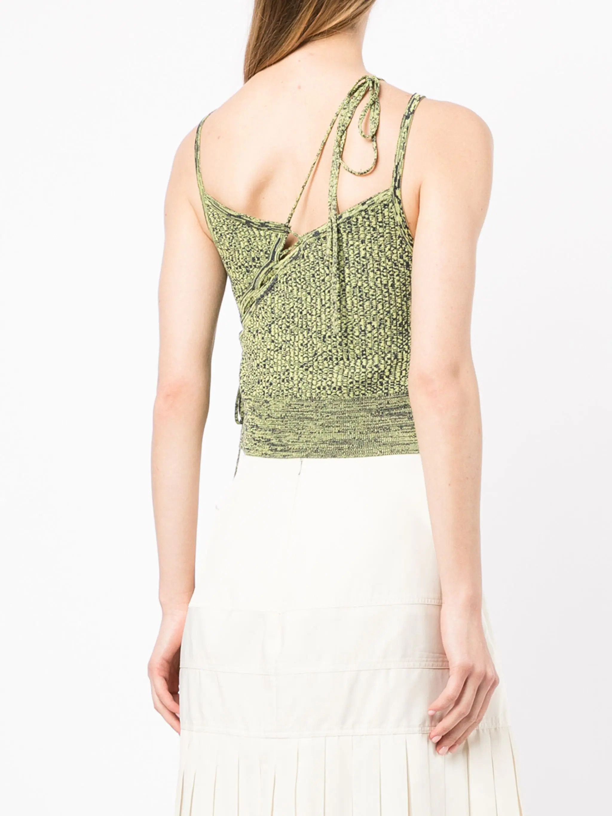 Christopher Esber o1mle0524 Laced Tie Knit Top in Green Size M / US 6-8 / IT 42-44 - 4 Thumbnail