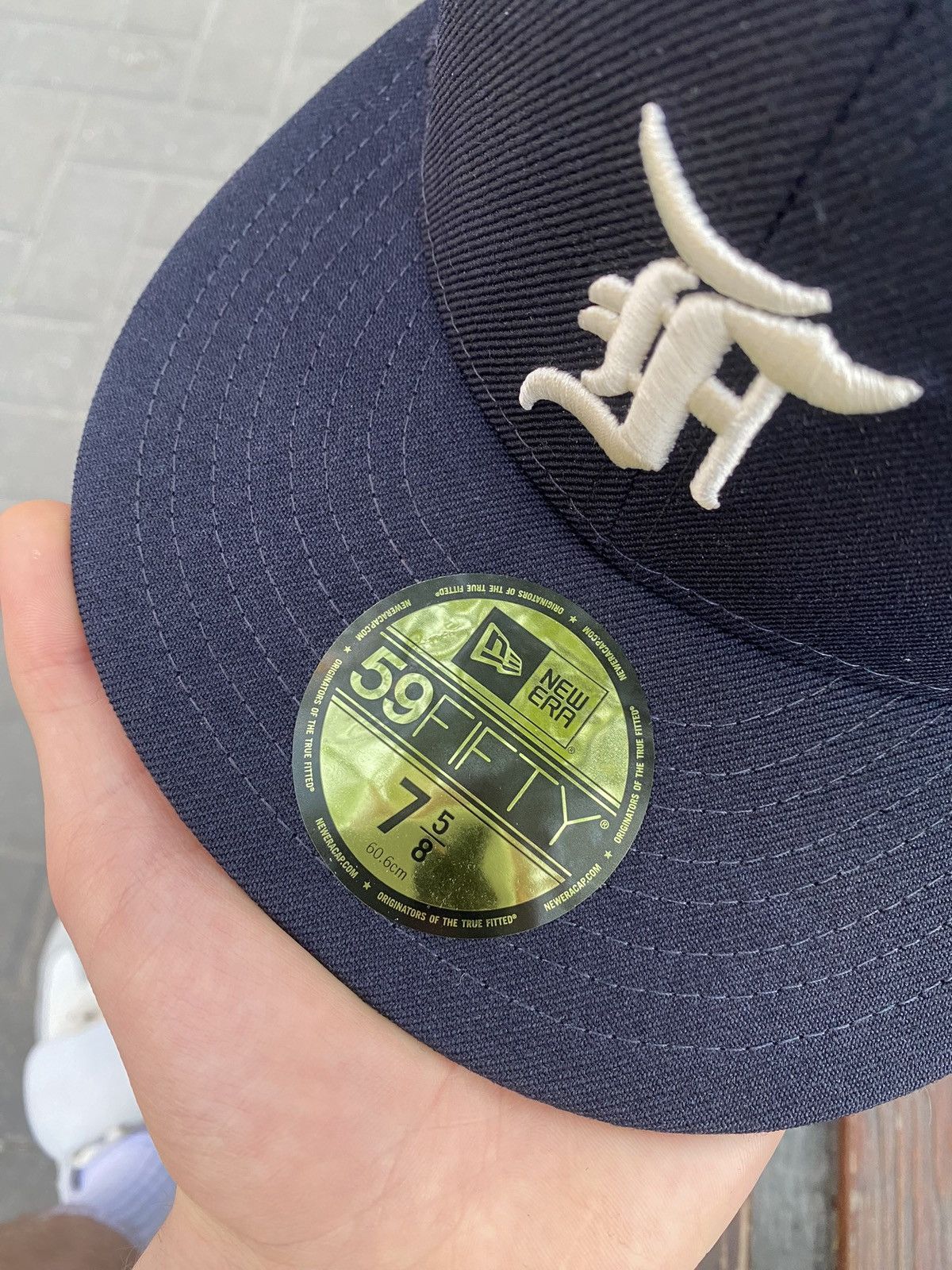 Fear of God × New Era 7 5/8 New Era Fear of God Essentials Fitted Cap 59FIFTY Size ONE SIZE - 2 Thumbnail