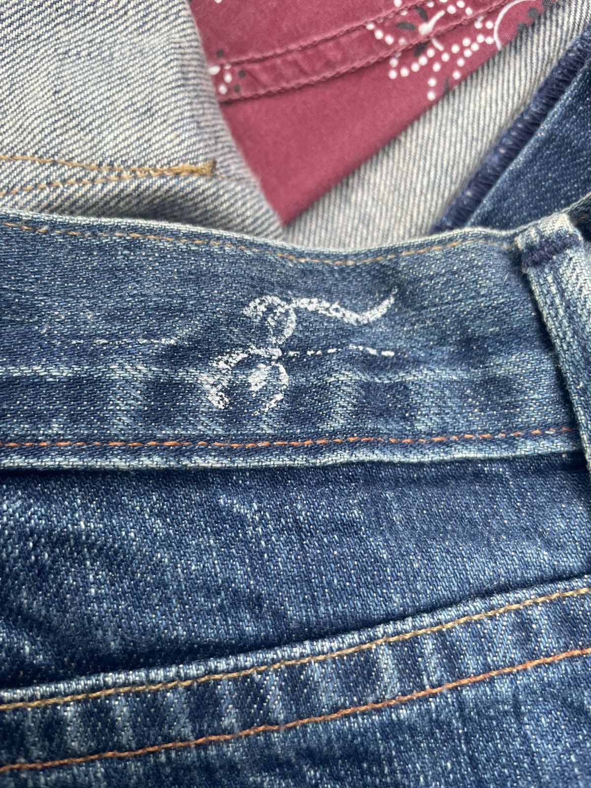Earnest Sewn Earnest Sewn Flare Distresed Jeans Size US 35 - 16 Thumbnail