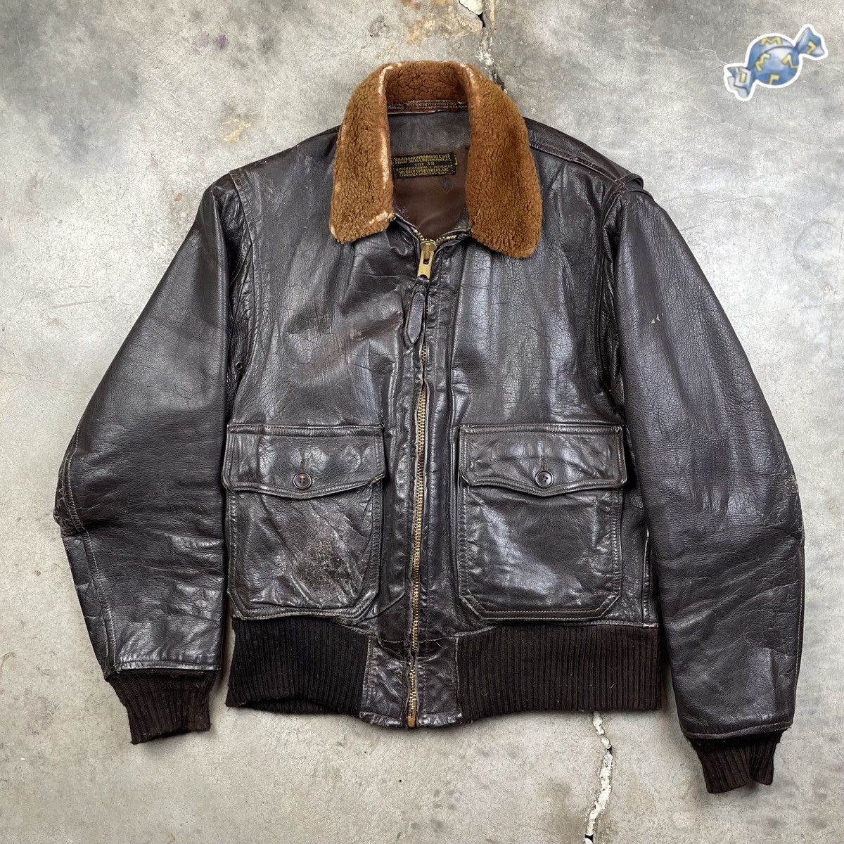 Vintage VTG 50s Werber Sportswear J-7823 (AER) USN Flight Jacket | Grailed