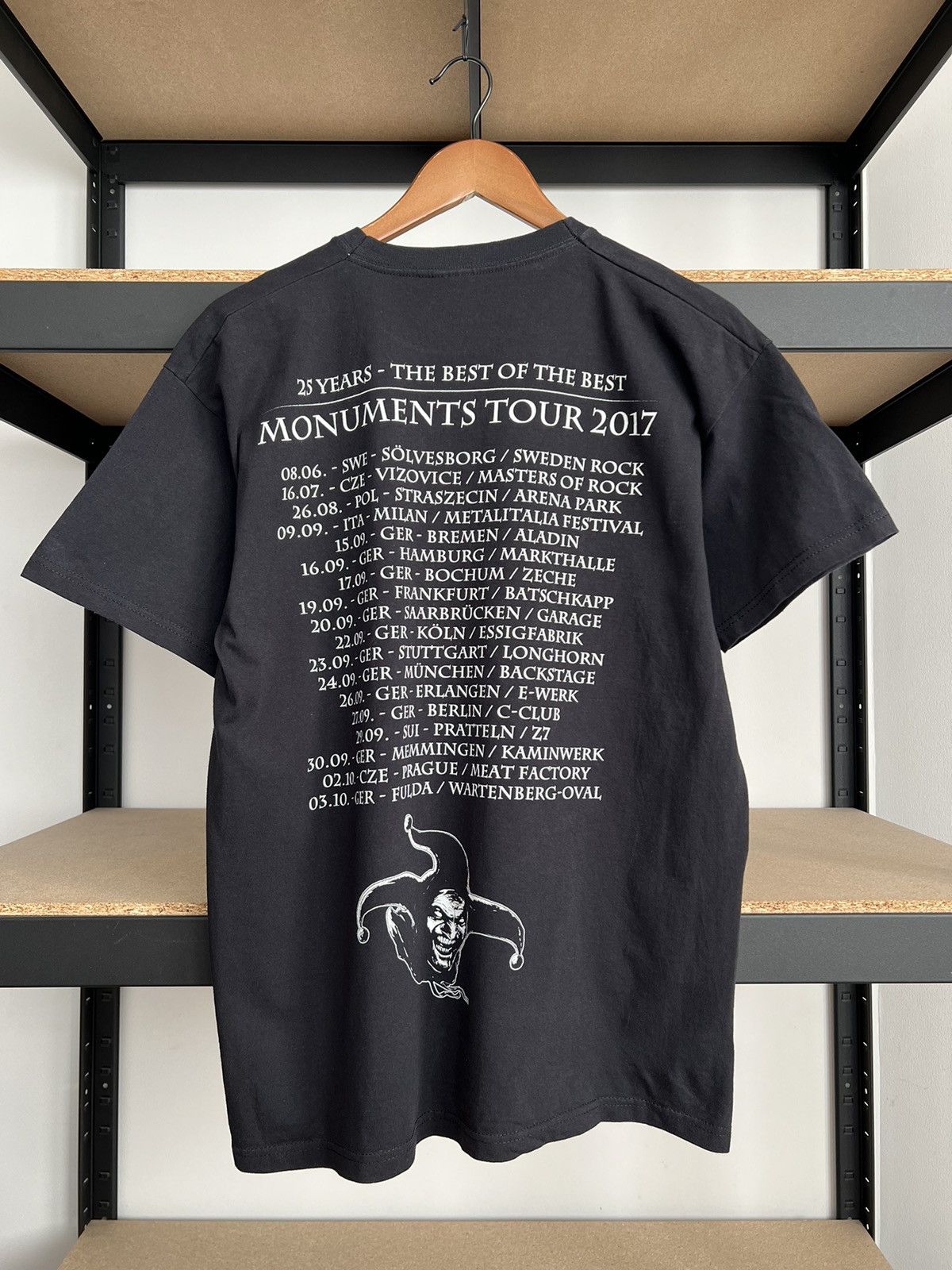 Band Tees Vintage 2017 Edguy Monuments Tour Black T-shirt Size US L / EU 52-54 / 3 - 2 Thumbnail