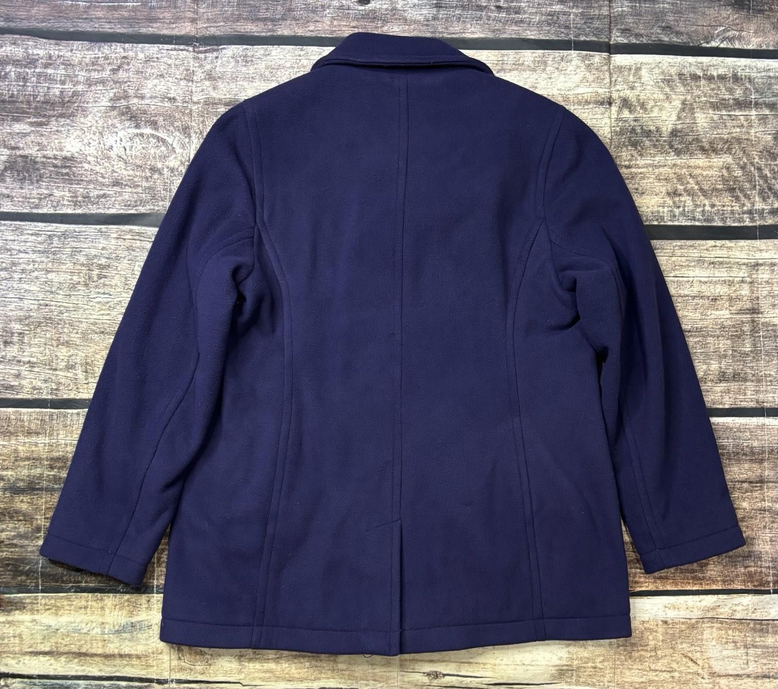 L.L. Bean LL Bean Pea Coat Womens Small Petite Fleece Double Breasted Size S / US 4 / IT 40 - 3 Thumbnail