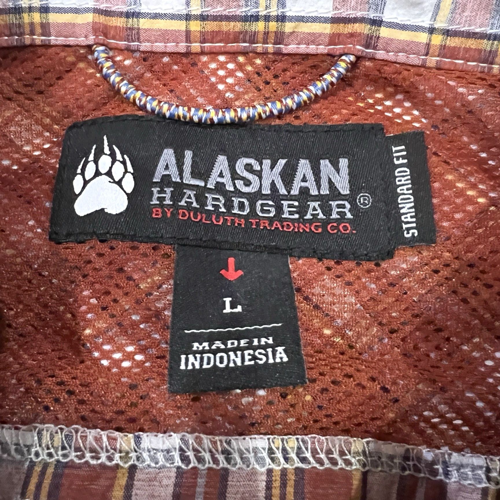 CO Duluth Trading Co Fishing Shirt Mens Large Rust Plaid Size US L / EU 52-54 / 3 - 2 Thumbnail