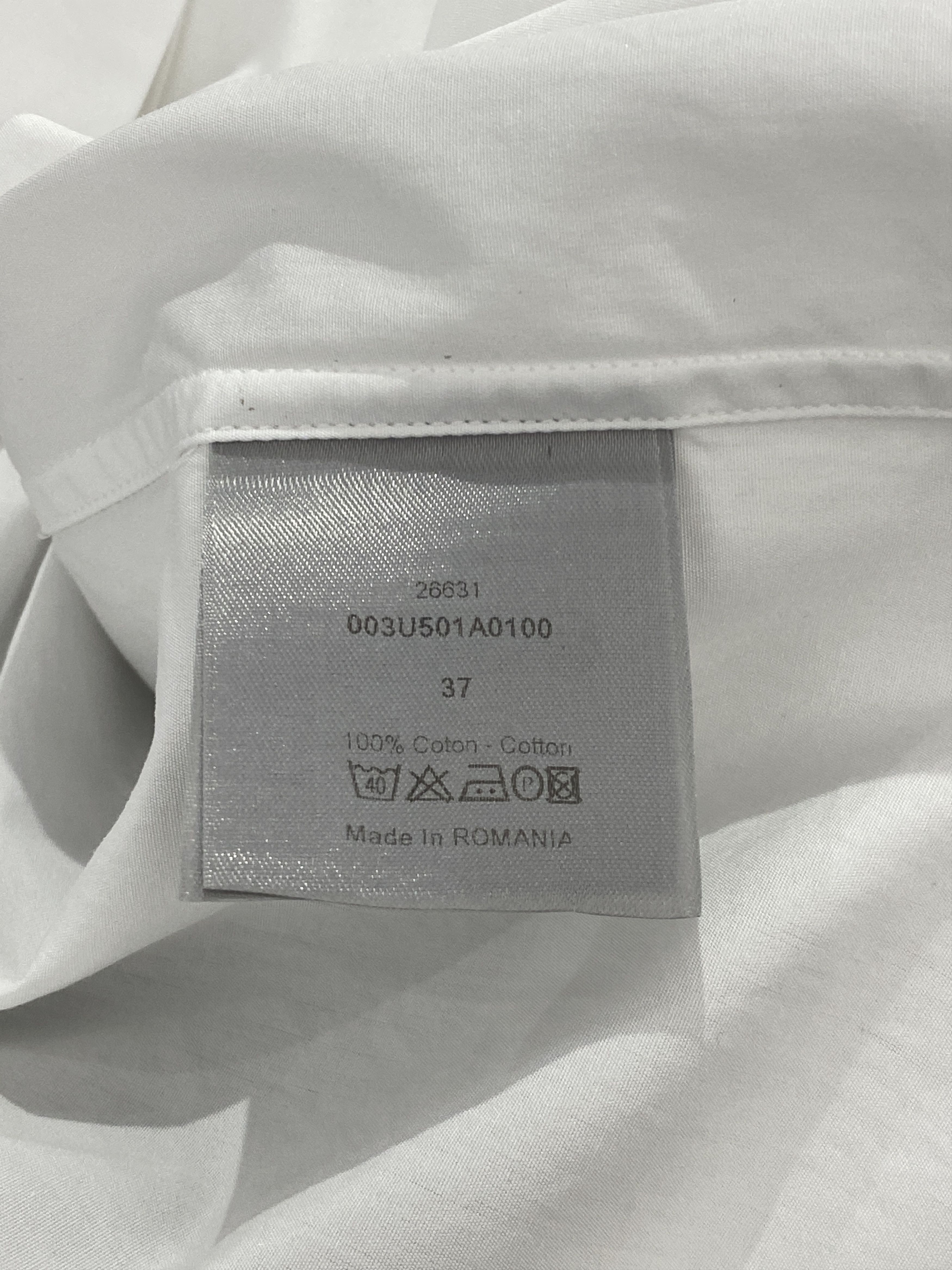Dior Uniforme Plain Long Sleeve Shirt Size XS / US 0-2 / IT 36-38 - 13 Thumbnail