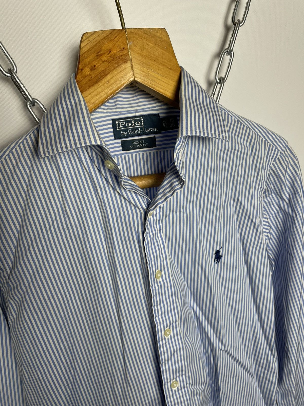 Polo Ralph Lauren Polo Ralph Lauren Blue Shirt Classic Botton Ups Size US M / EU 48-50 / 2 - 5 Thumbnail