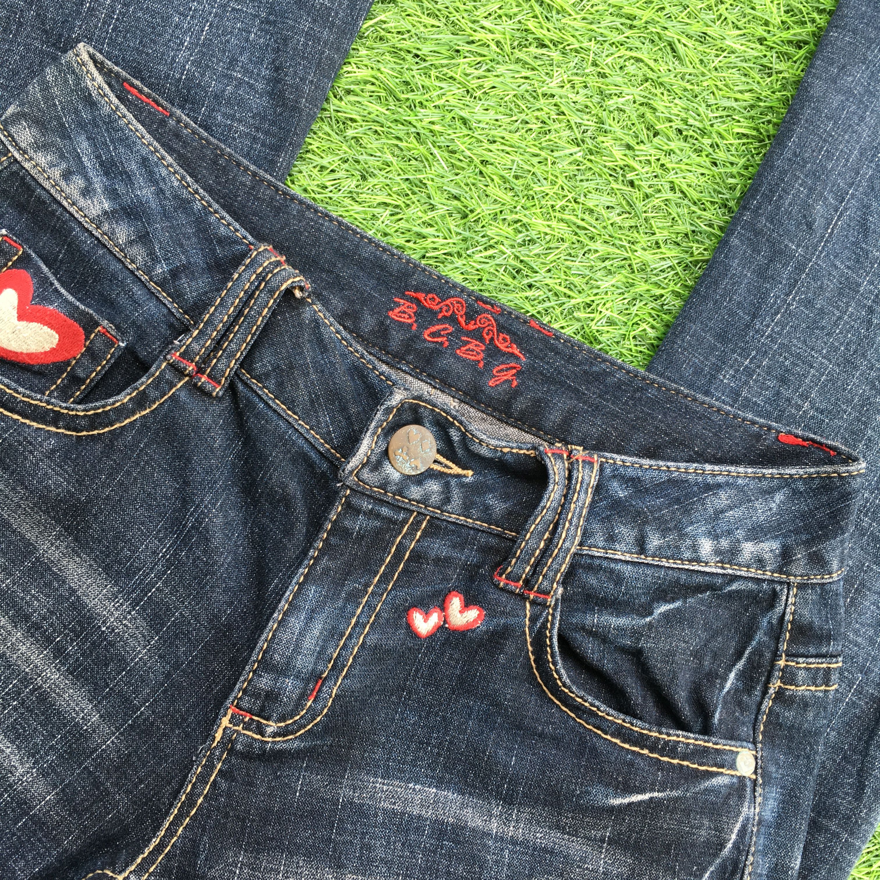Japanese Brand Love Low Rise Kick Flare Bootcut Jeans D-1200 Size 25" / US 0 / IT 36 - 5 Thumbnail