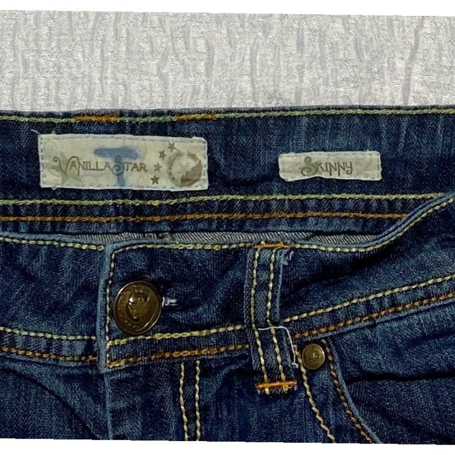 Vintage Vanilla Star Jeans Skinny 5-Pocket Denim Blue Juniors Size 7 Womens Size 28" / US 6 / IT 42 - 4 Thumbnail