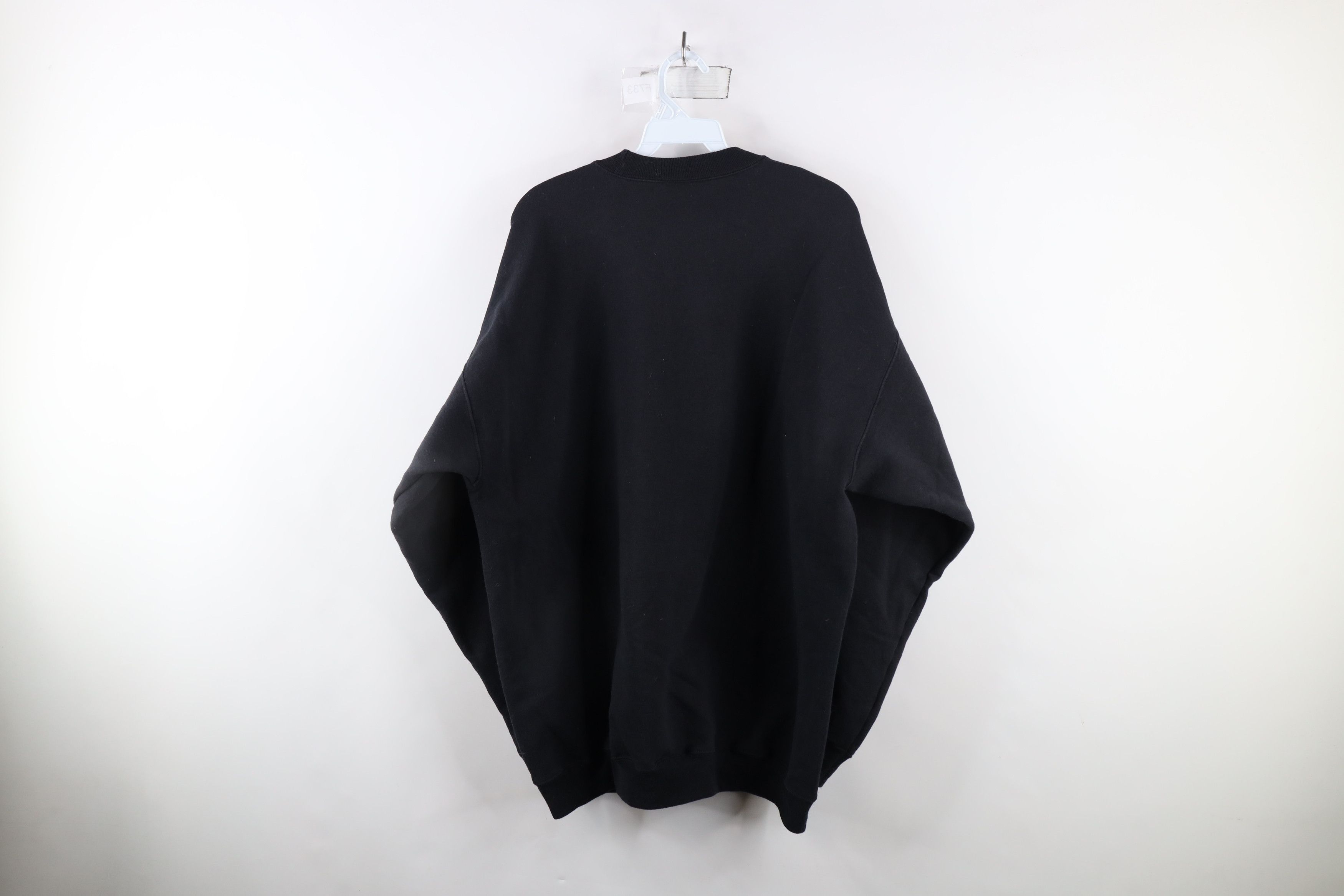 Vintage Vintage 90s Streetwear Heavyweight Crewneck Sweatshirt Black Size US XL / EU 56 / 4 - 5 Thumbnail