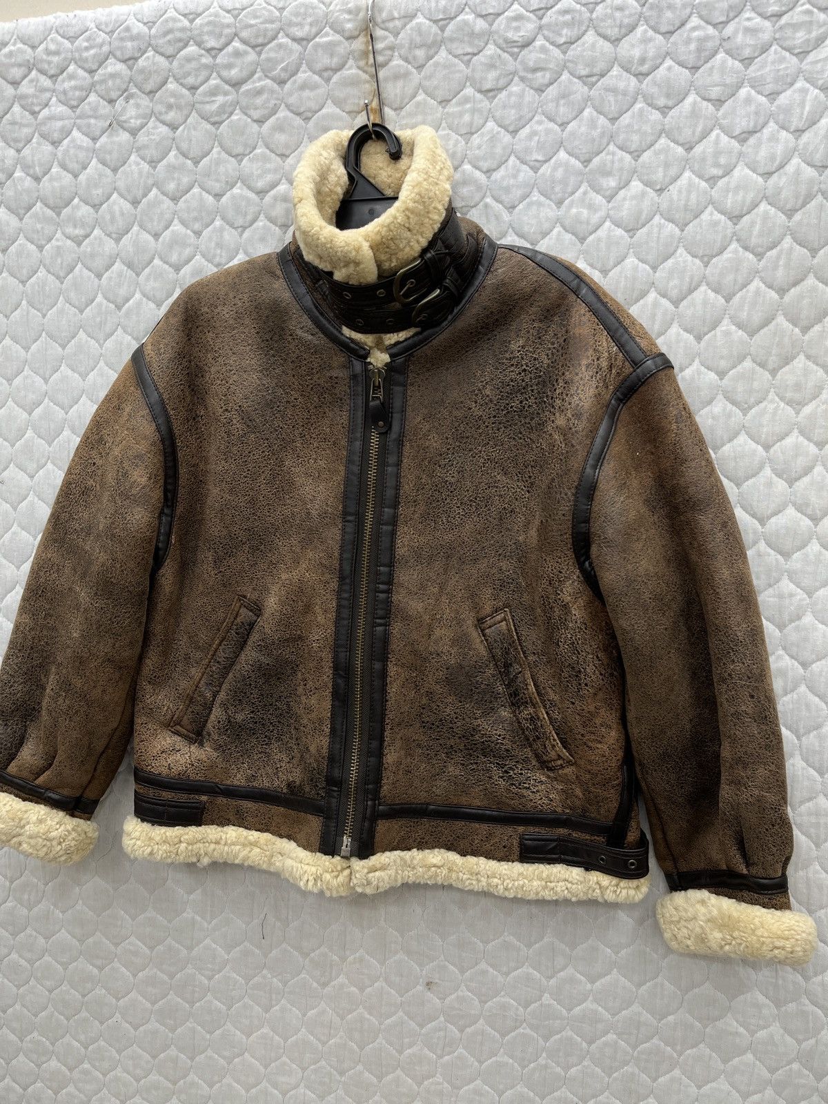 Genuine Leather 🔥🔥🔥STEALS VTG B3 MILITARY SHEARLING LEATHER JACKET Size US M / EU 48-50 / 2 - 2 Thumbnail