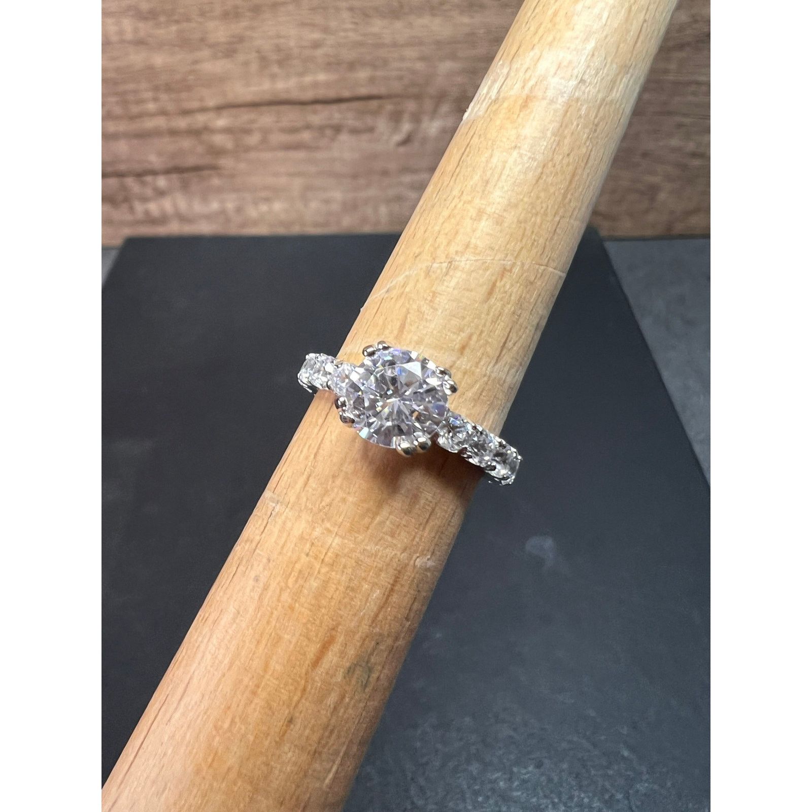 Other Cubic zirconia sterling silver ring size 7 Size ONE SIZE - 16 Thumbnail