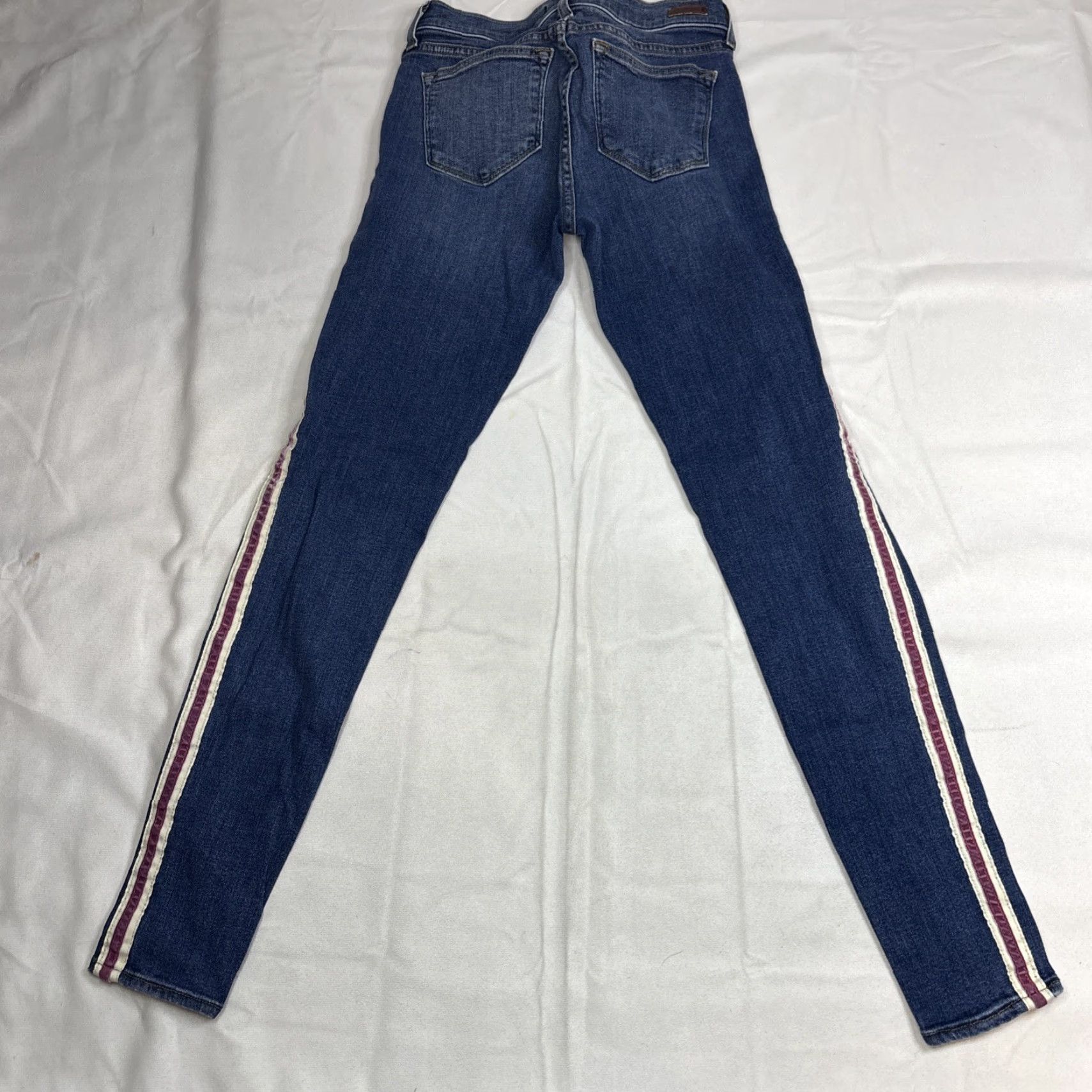Vintage VINTAGE Principle Denim Skinny Jeans Dreamer In Candyland 28 USA Ribbon Edge Belt Loops 5-Pocket Denim Women Blue Slim Stretch 28 Size 28" / US 6 / IT 42 - 8 Thumbnail