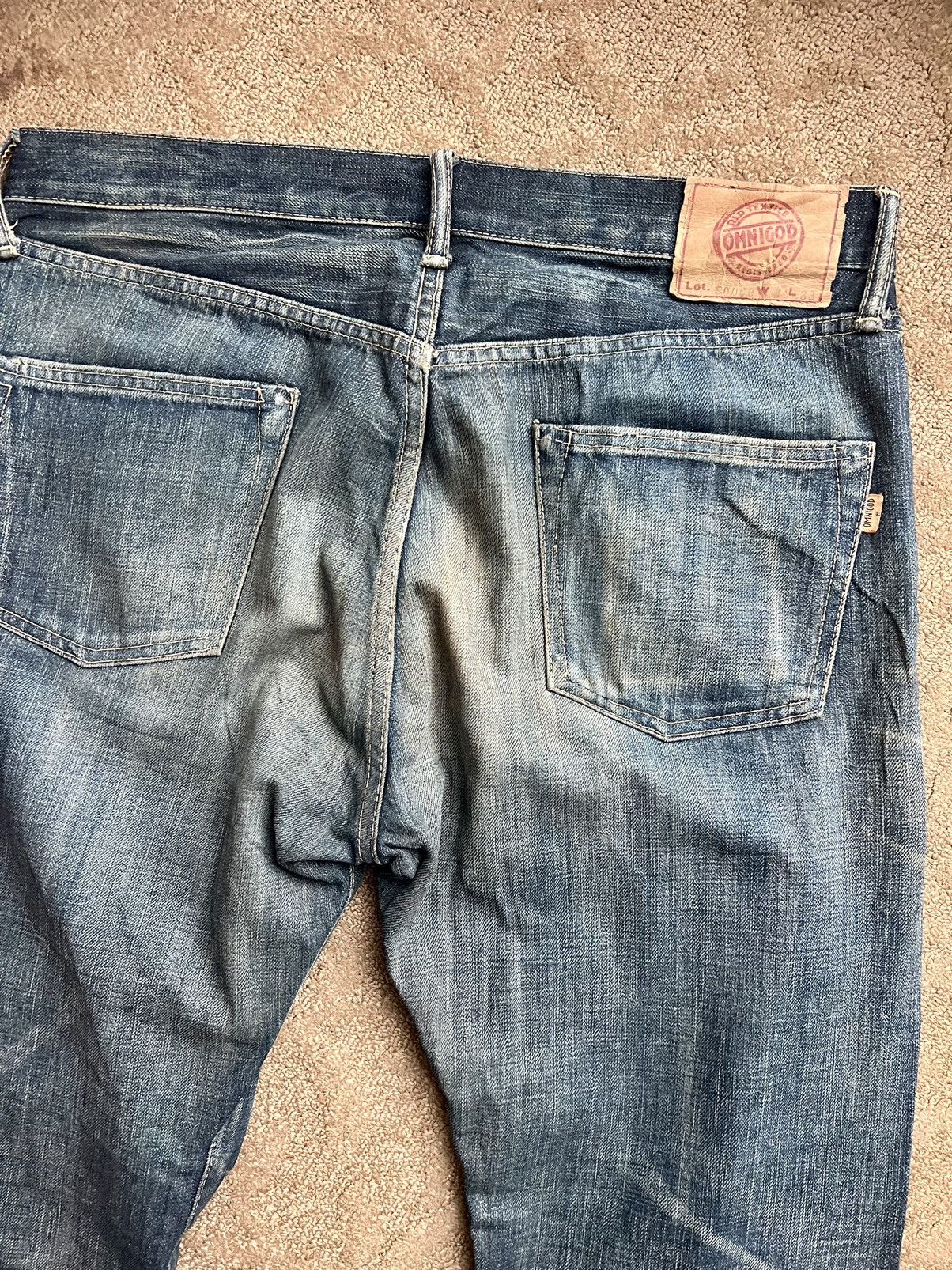 Japanese Brand × OMNIGOD × Vintage Omnigod Selvedge Smoke Flared Jeans Size US 36 / EU 52 - 16 Thumbnail