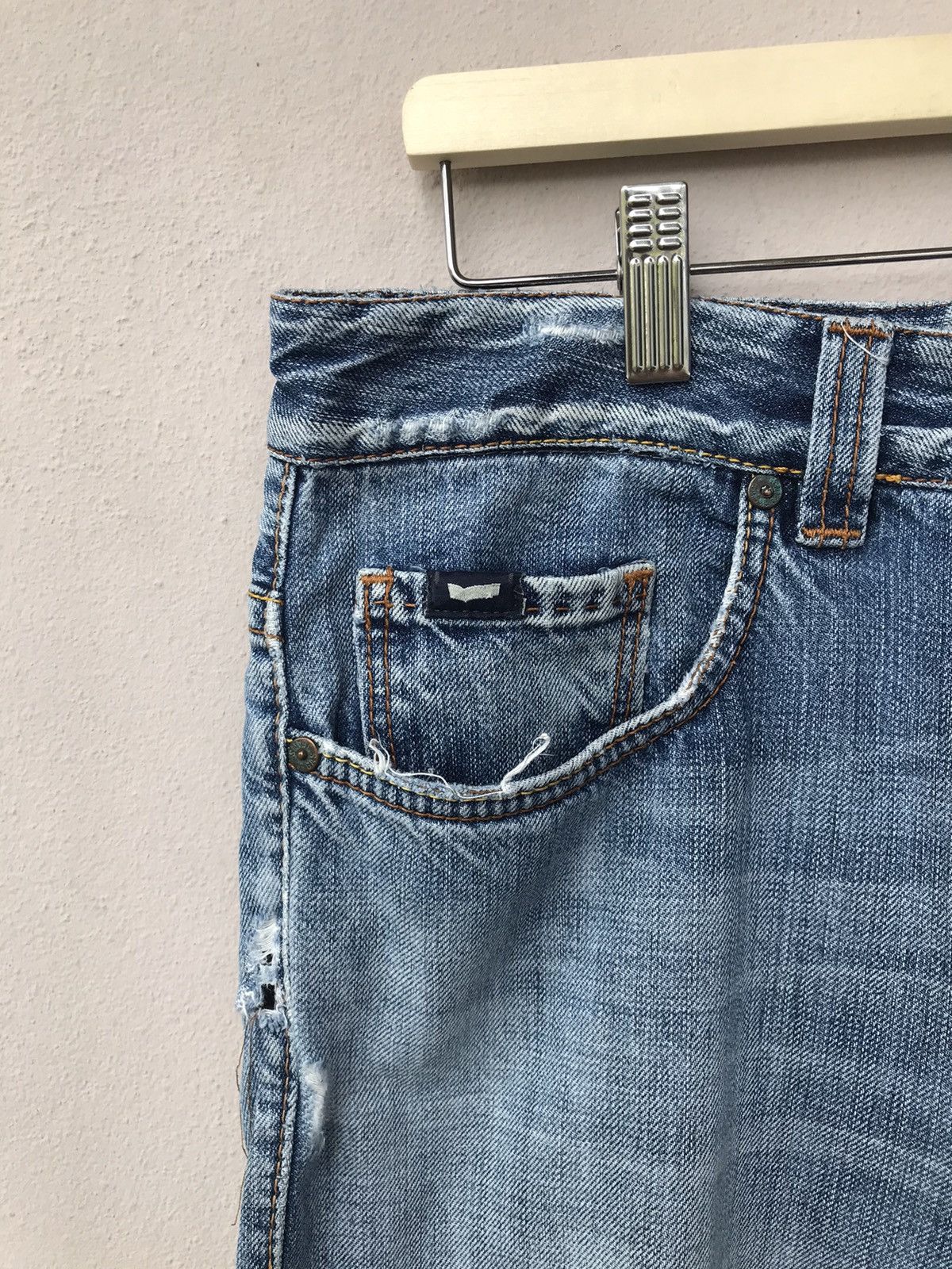 Vintage Vintage Gas Patches Honda Racing Distressed Denim Pants Size US 34 / EU 50 - 4 Thumbnail