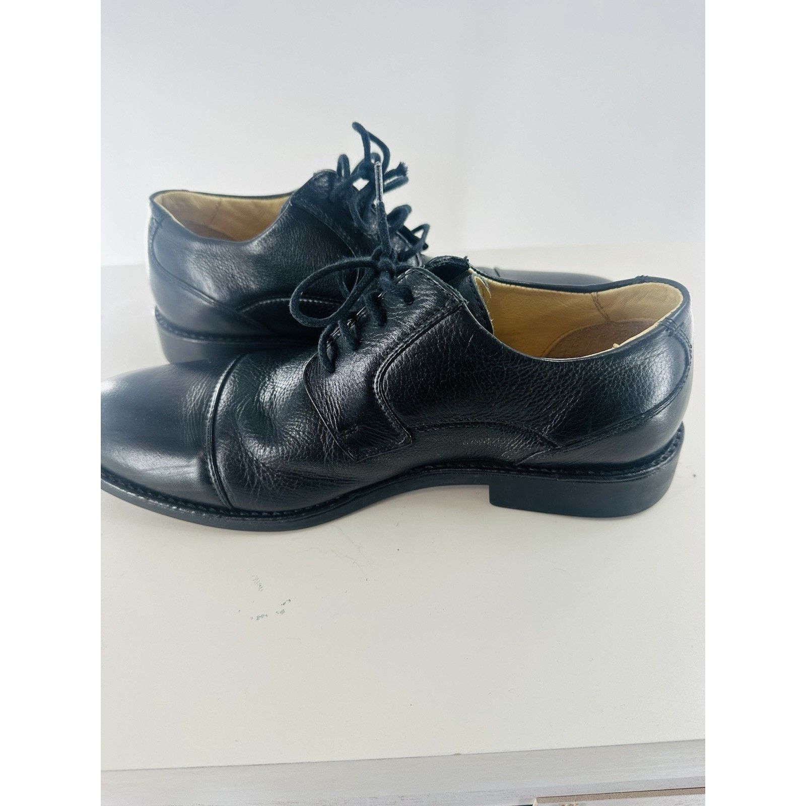 Belvedere Studio Belvedere Black Leather Business Dress Shoes Brazil Size US 6 / EU 39 - 8 Thumbnail