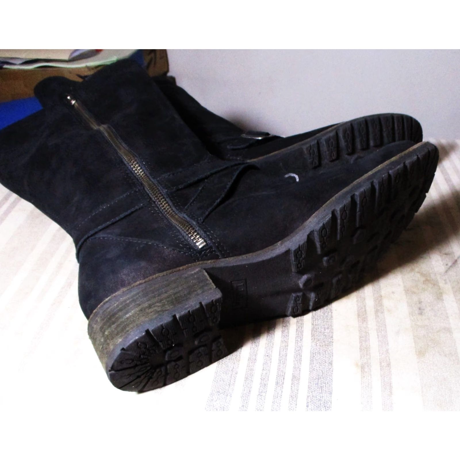 Vintage L.L. BEAN Black Leather Full Zip Mid-Calf Boots Women's Size 9M Size US 9 / IT 39 - 7 Thumbnail