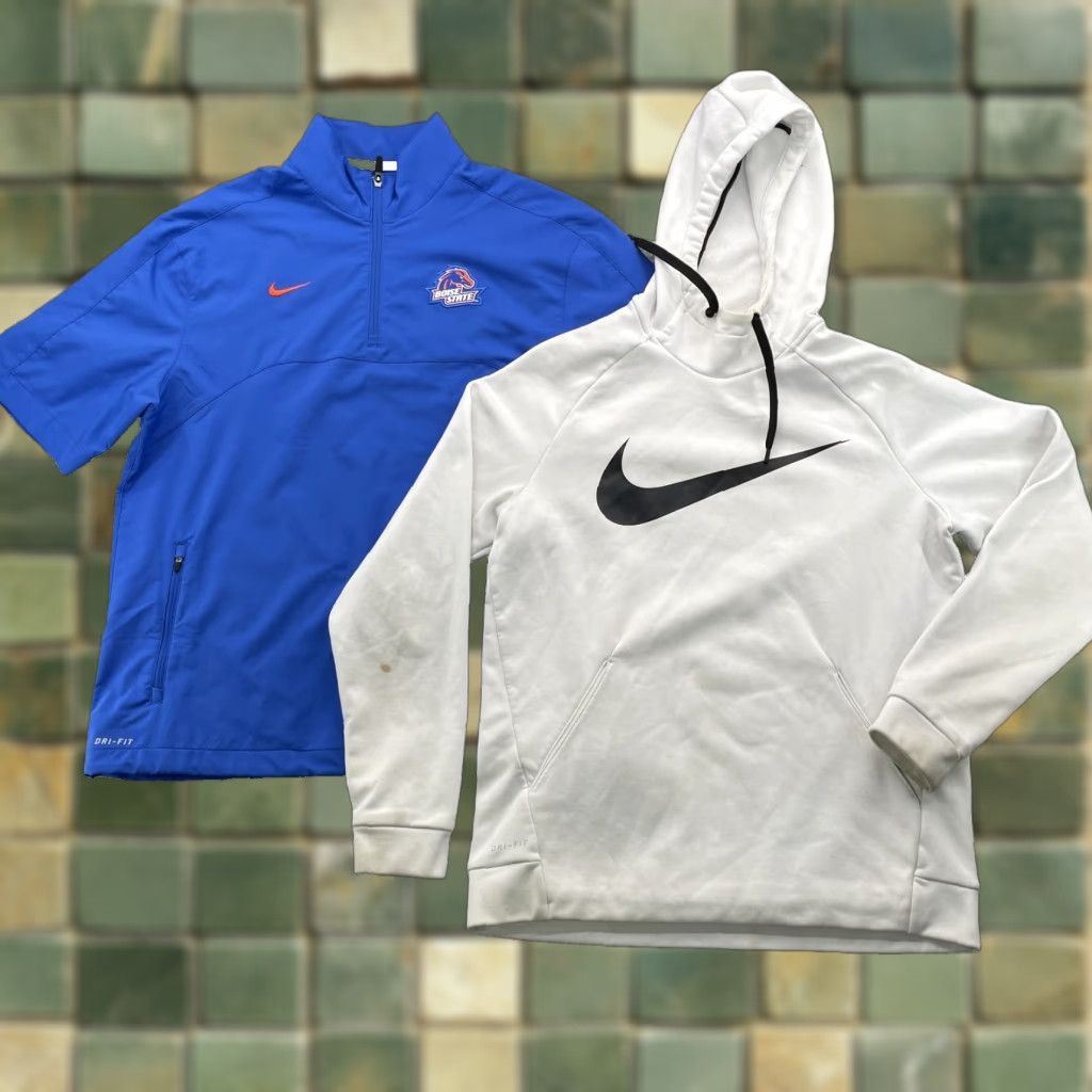 Nike Nike Hoodie Sweatshirt Lot 2 Men Medium Boise State Football Training Sportswear Green Size US M / EU 48-50 / 2 - 1 Thumbnail