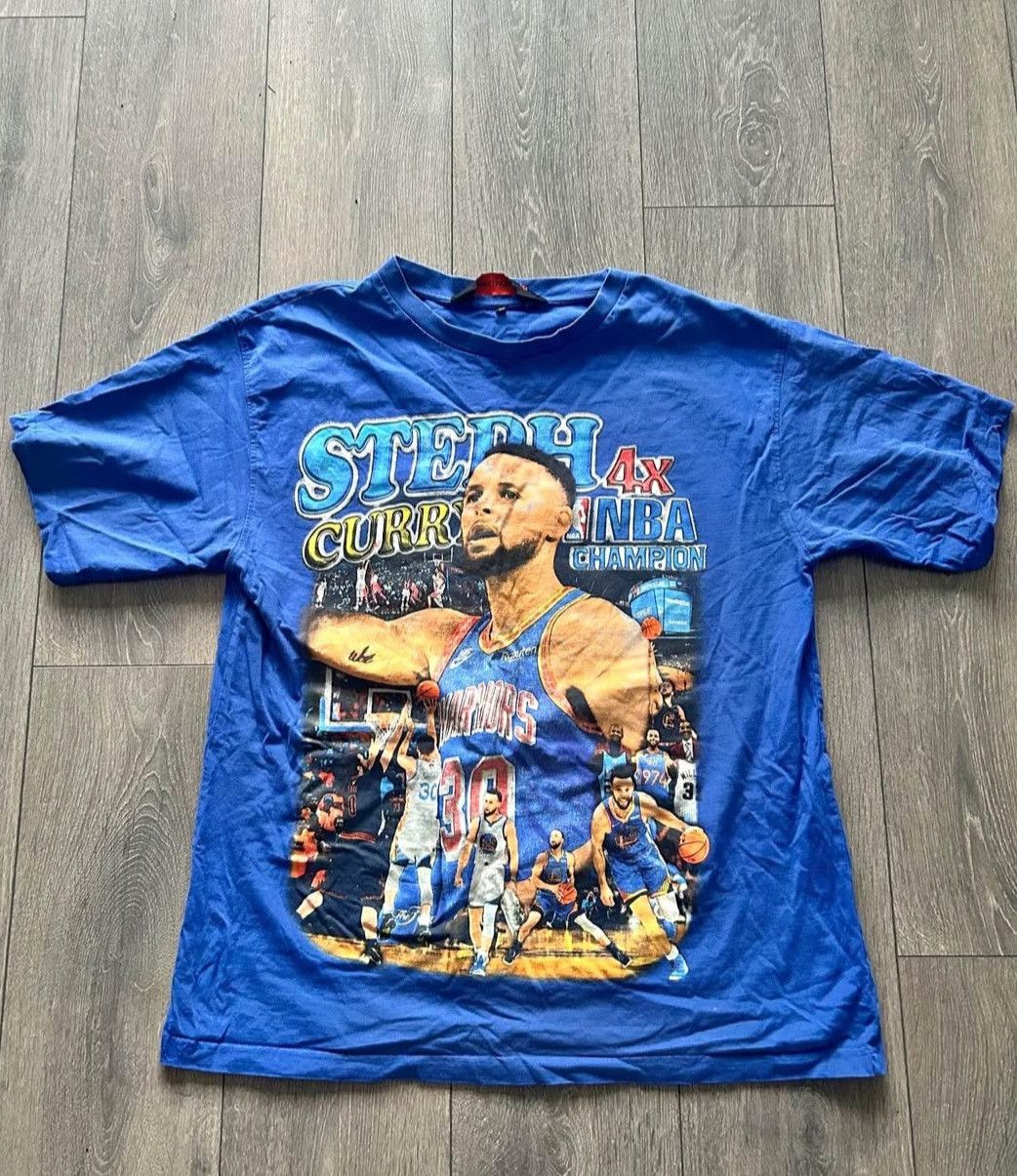 Marino Morwood Marino Morwood Steph Curry Blue tee Size US XL / EU 56 / 4 - 1 Thumbnail